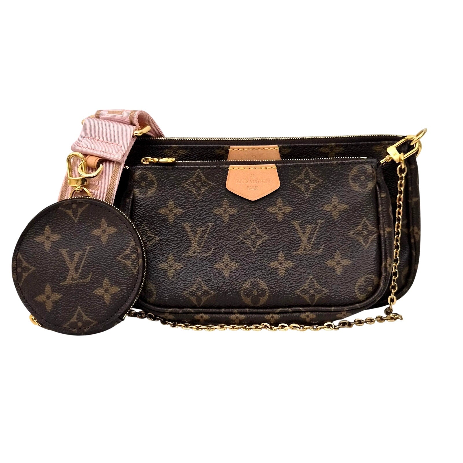 Louis Vuitton Monogram Multi Pochette Accessoires Pink Rose Clair