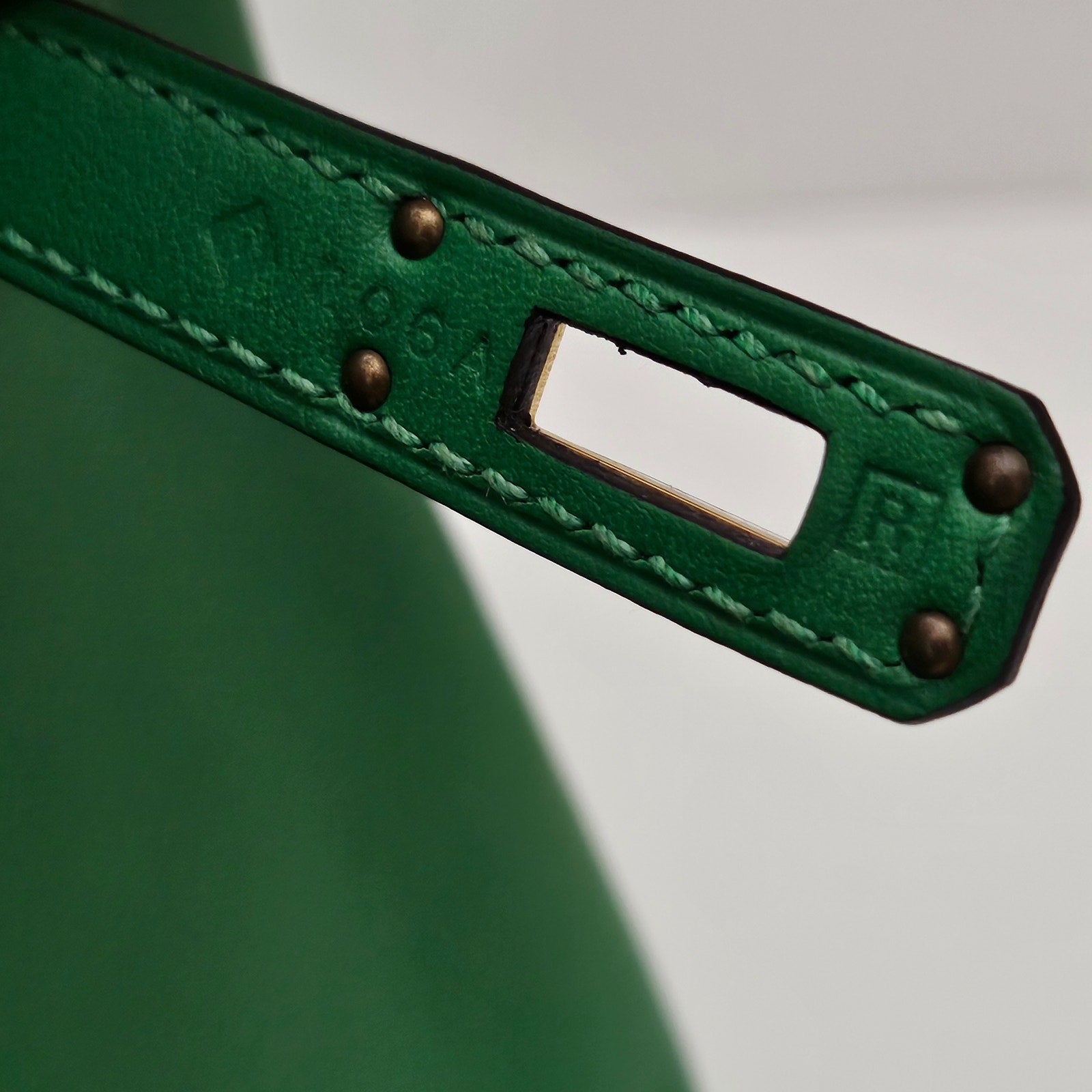 Hermes Birkin 25 Swift Leather Bambou Green with Gold Hardware