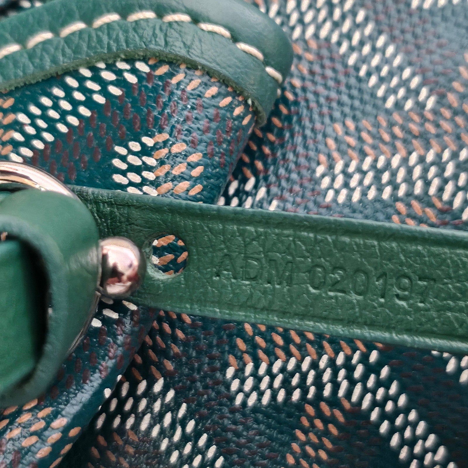 Goyard Goyardine Saint Louis PM Tote Green