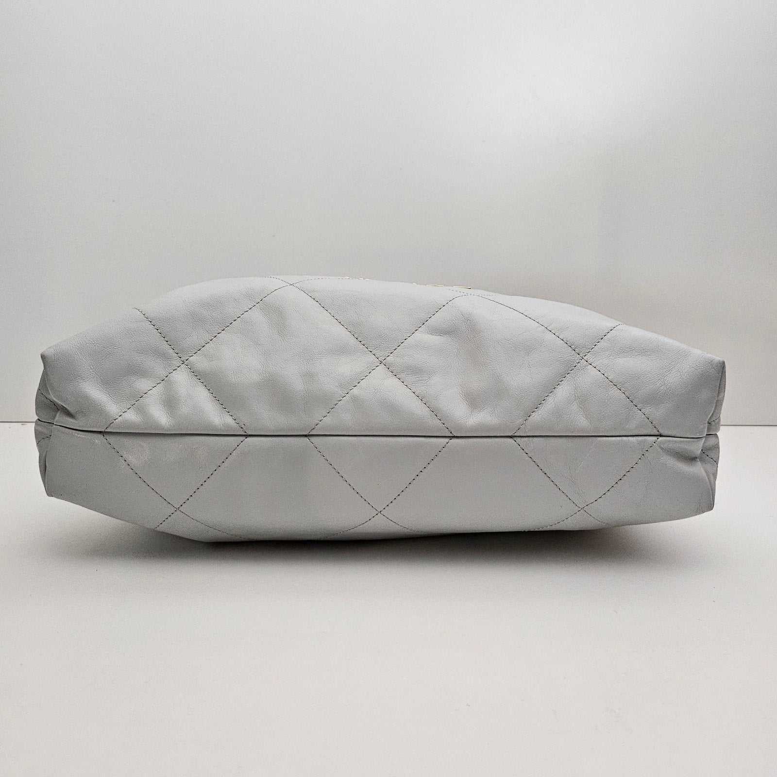 Chanel Pale Blue Quilted Medium 22 Hobo Bag