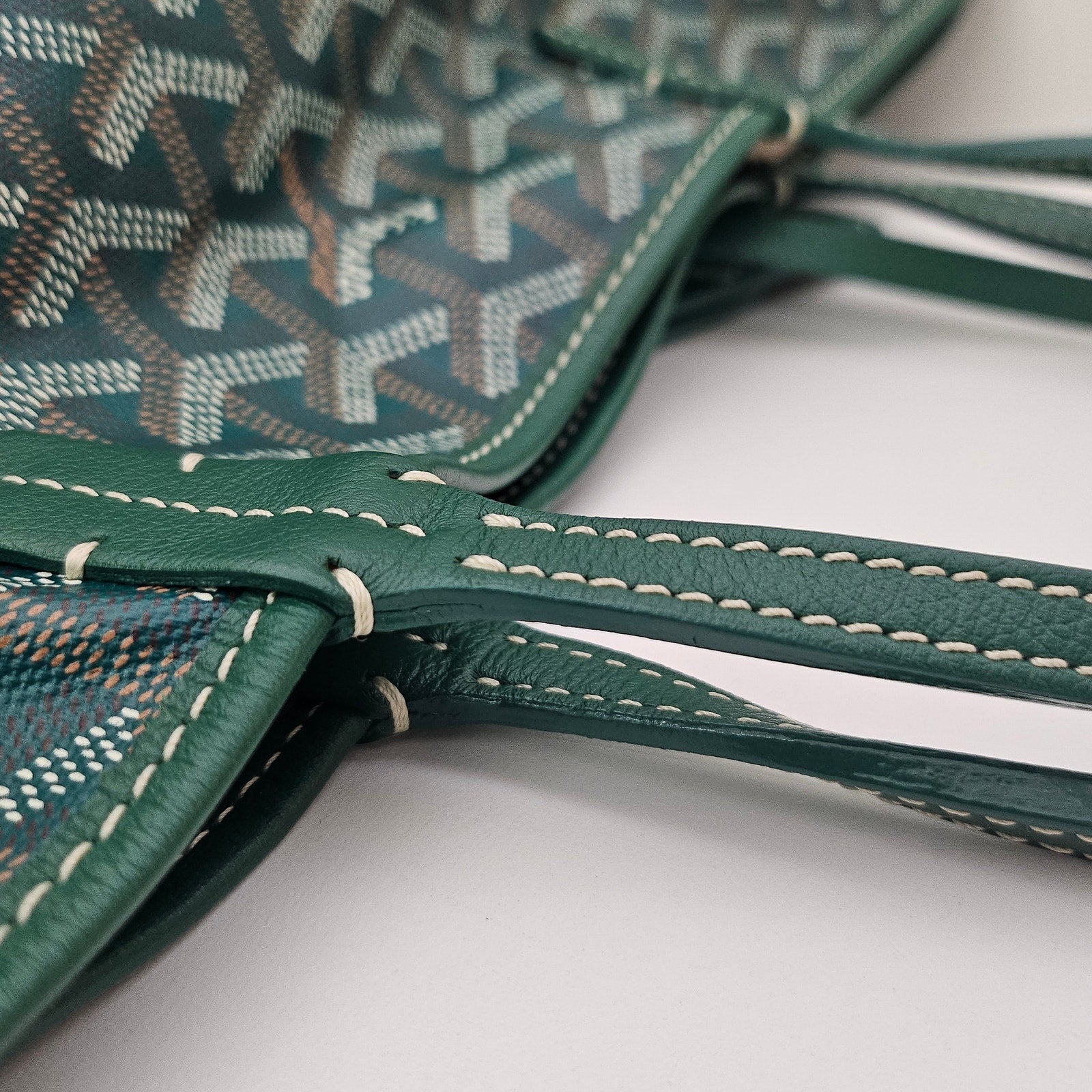Goyard Goyardine Saint Louis PM Tote Green