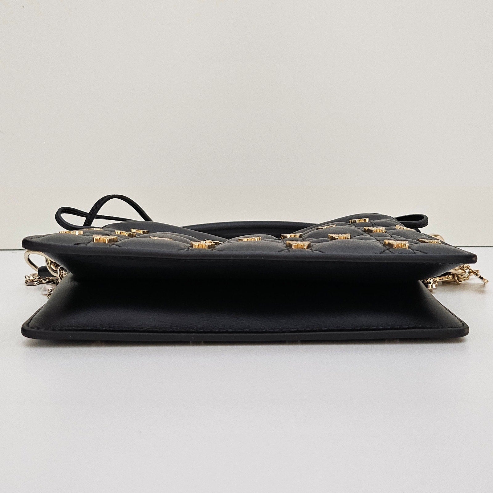Christian Dior Butterfly Stud Milly Mini Bag Black