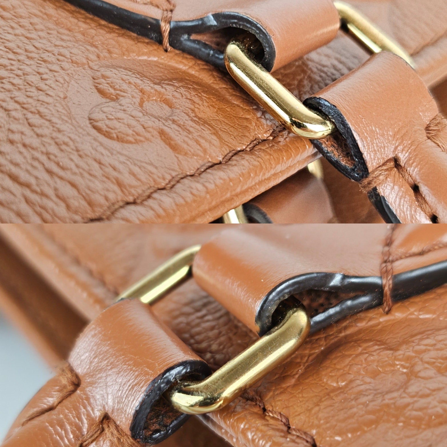 Louis Vuitton Empreinte Monogram Onthego MM Cognac Tote
