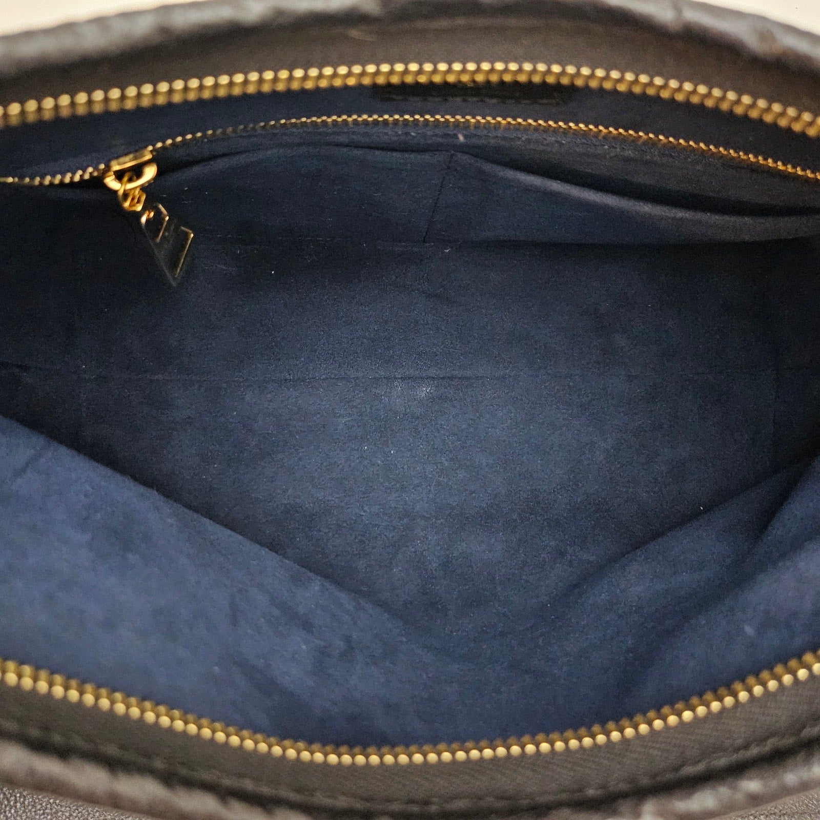 Louis Vuitton Carryall PM Black Empreinte Leather Messenger Bag