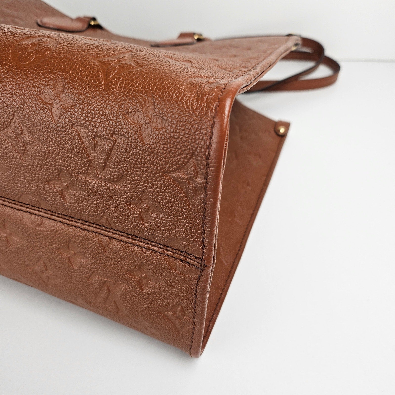 Louis Vuitton Empreinte Monogram Onthego MM Cognac Tote