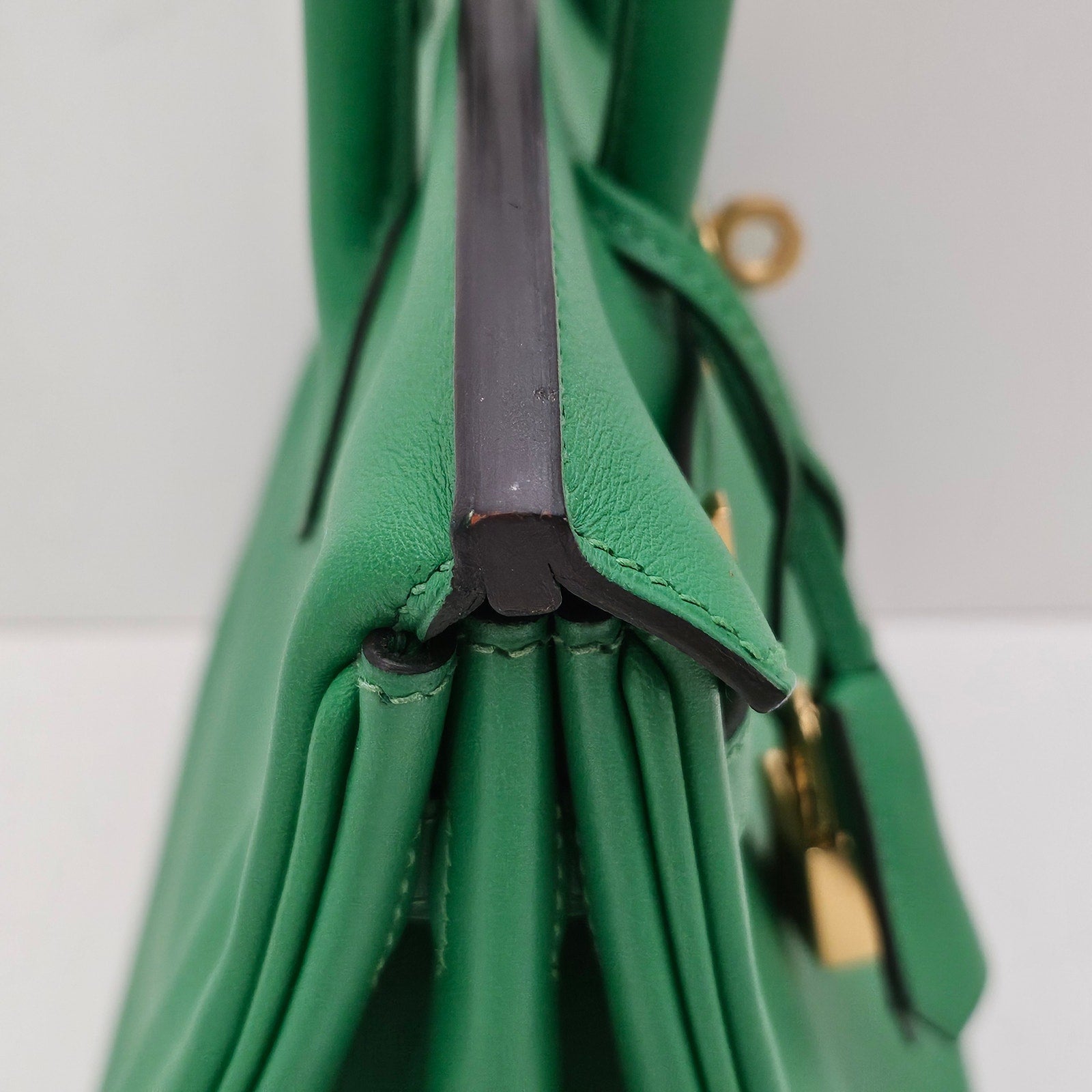 Hermes Birkin 25 Swift Leather Bambou Green with Gold Hardware