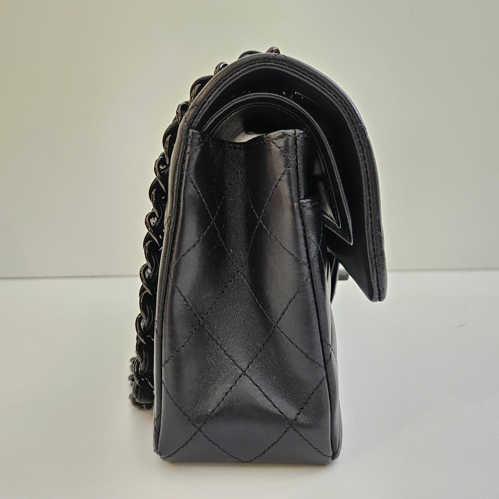 Chanel So Black Lambskin Small Classic Flap