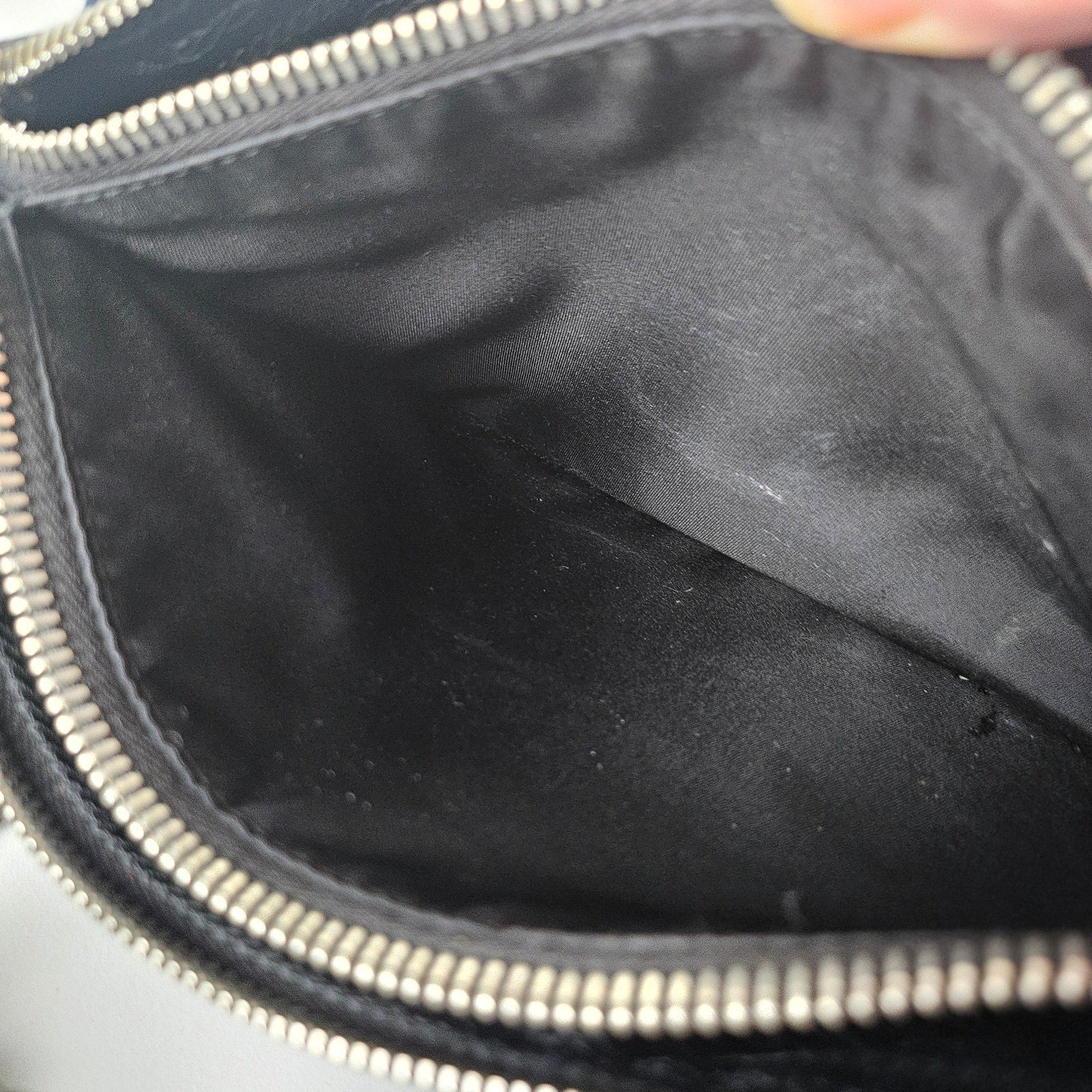 Prada Re-Nylon Saffiano Re-Edition 2000 Double Zip Crossbody Bag Black