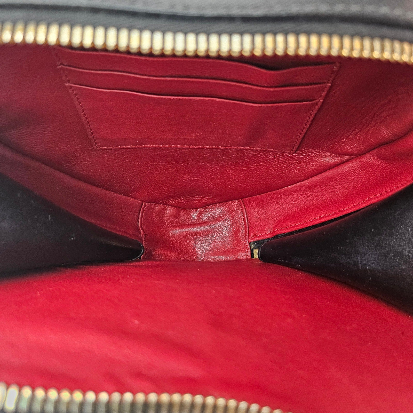 Prada Saffiano Leather Odette Heart Crossbody Black