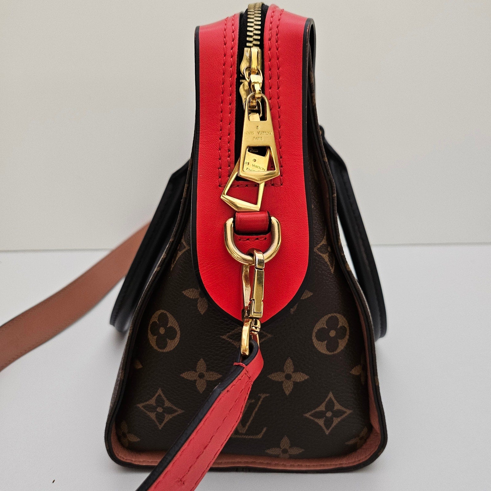 Louis Vuitton Tuileries Monogram Red Shoulder Bag