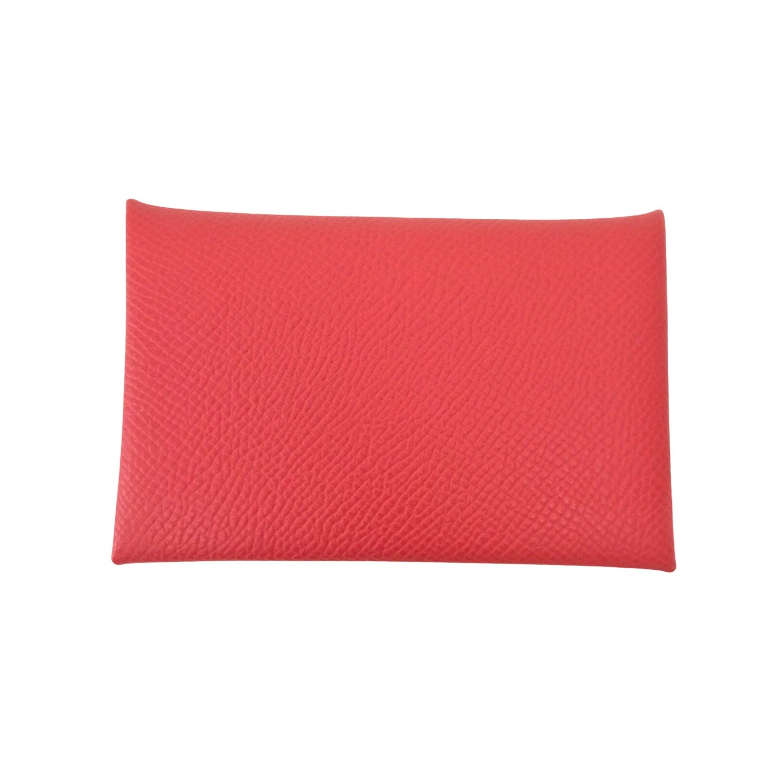 Hermes Epsom Calvi Duo Card Case Capucine