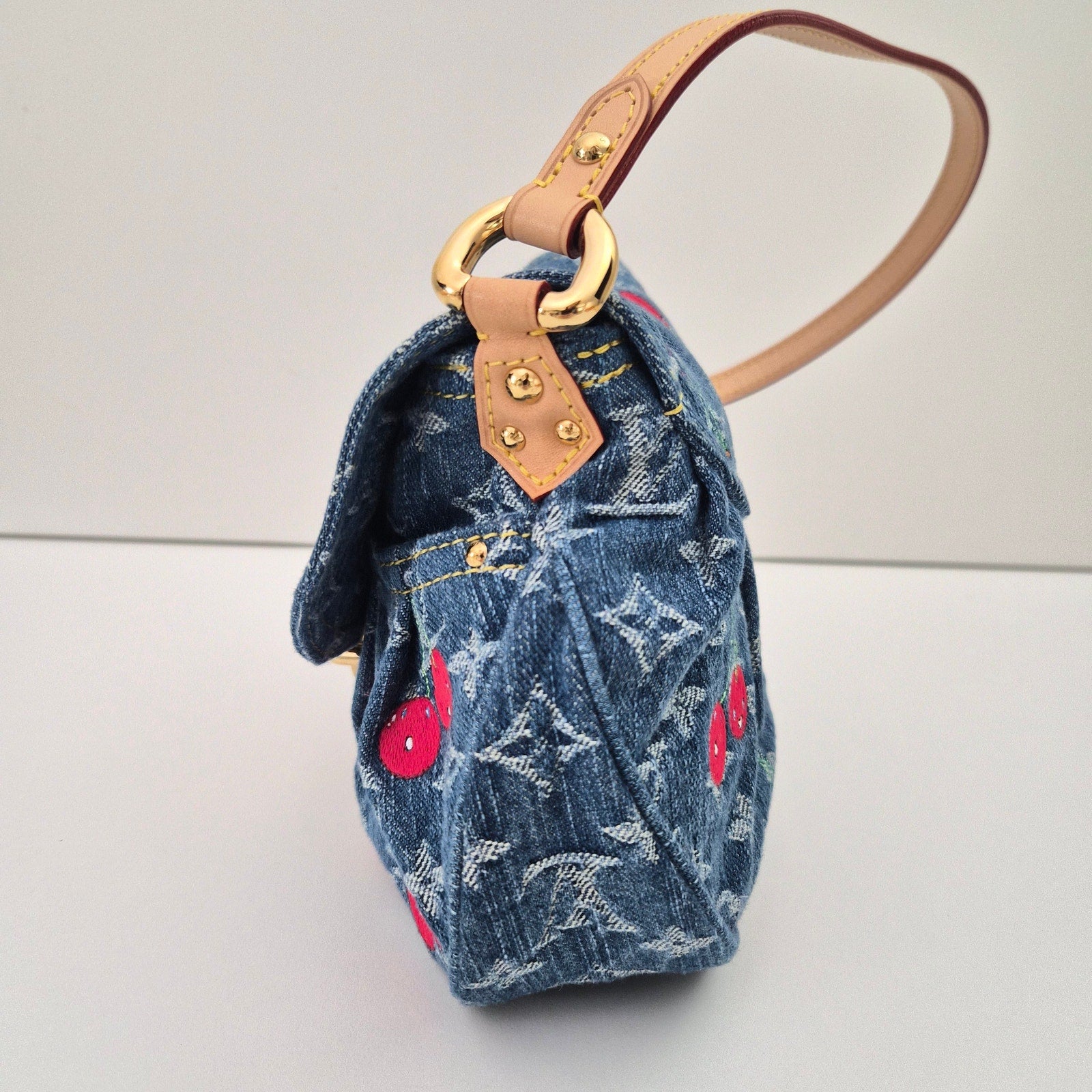 Louis Vuitton LV X TM Monogram Denim Cerises Cherry Sunset