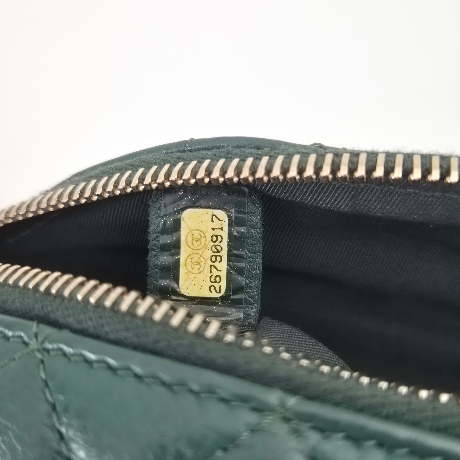 Chanel Calfskin Quilted Banane Waist Bag Fanny Pack Green