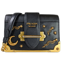 Load image into Gallery viewer, Prada Small Leather Astrology Cahier Gold Hardware Crossbody Bag
