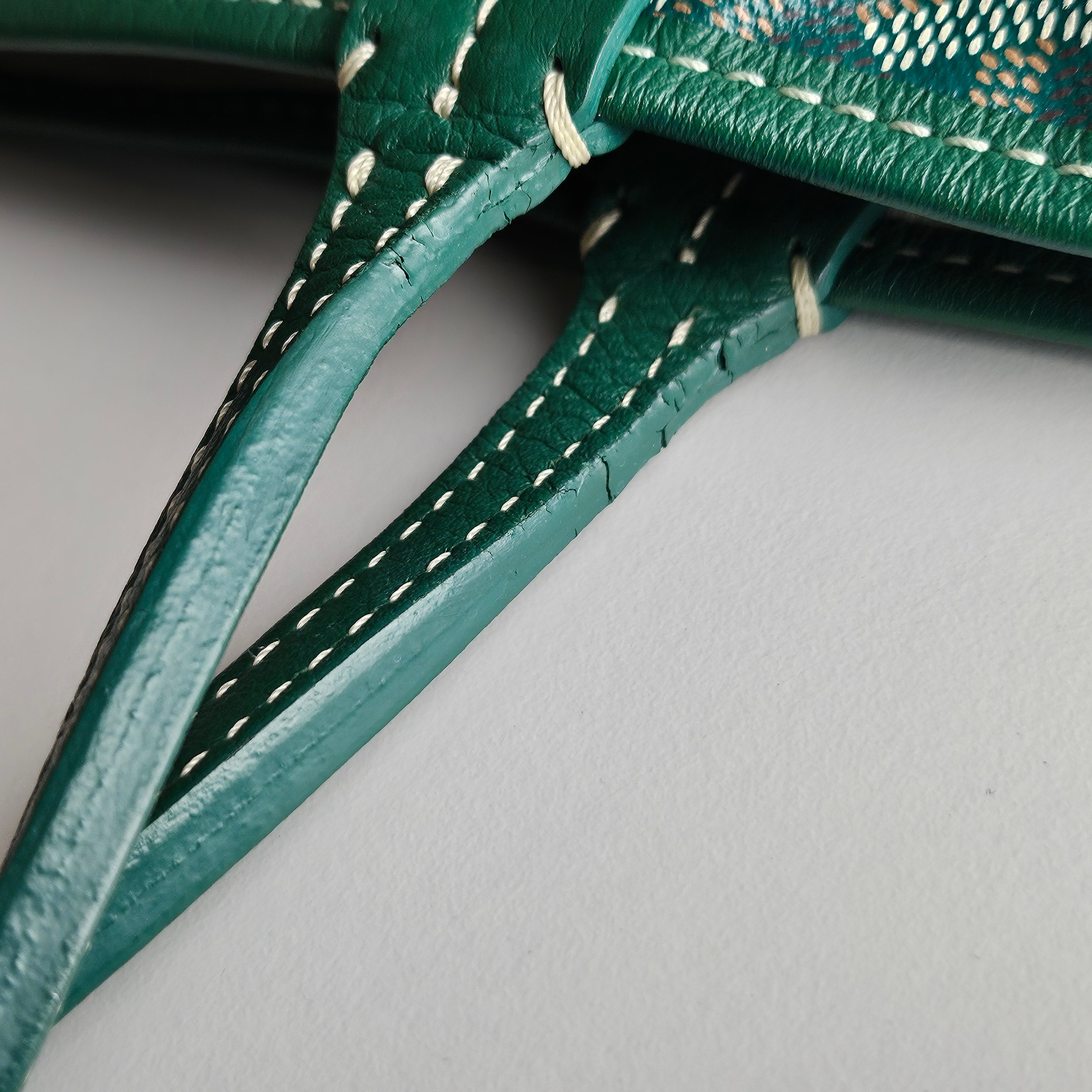 Goyard Goyardine Saint Louis PM Tote Green