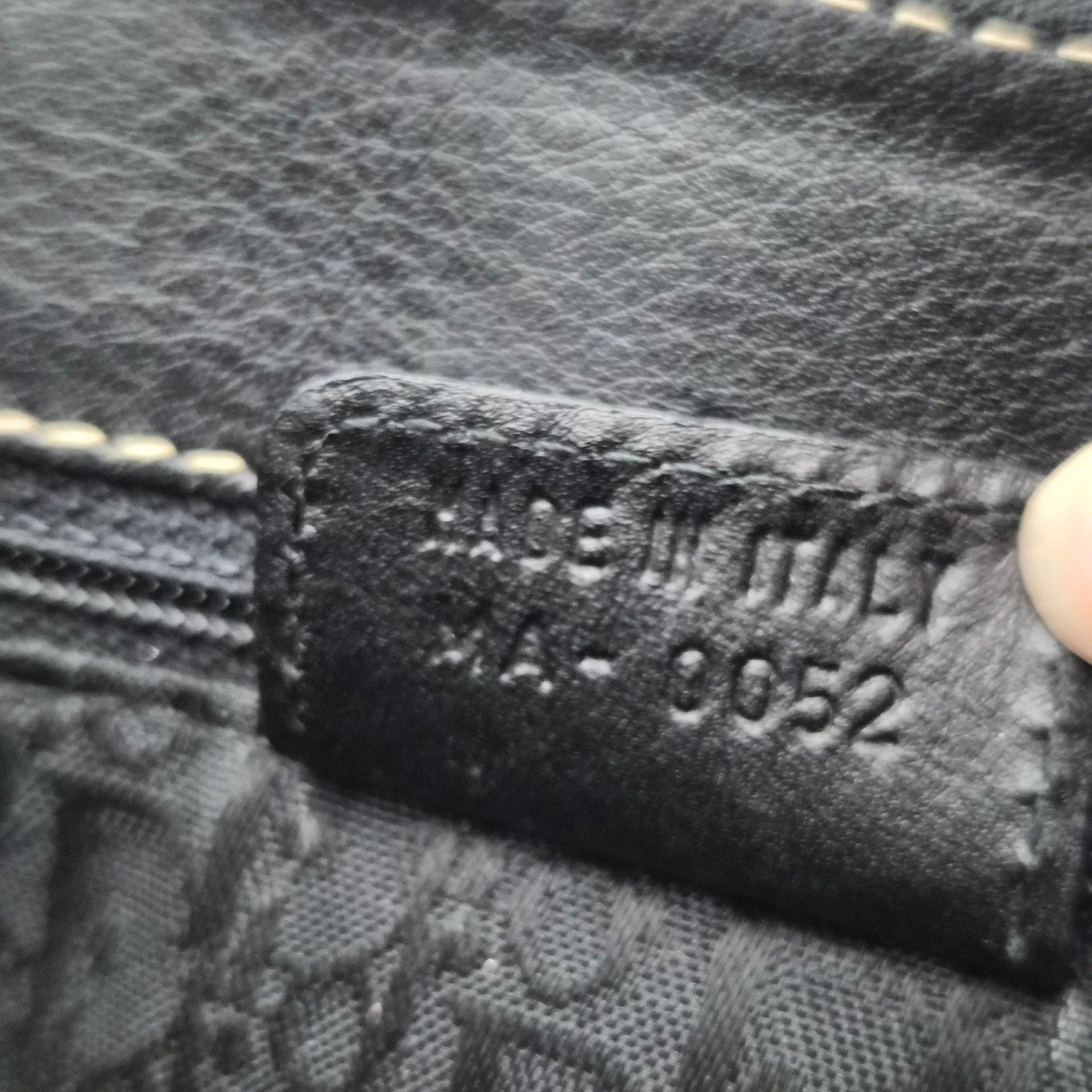 Christian Dior Vintage Saddle Messenger Bag Leather Black