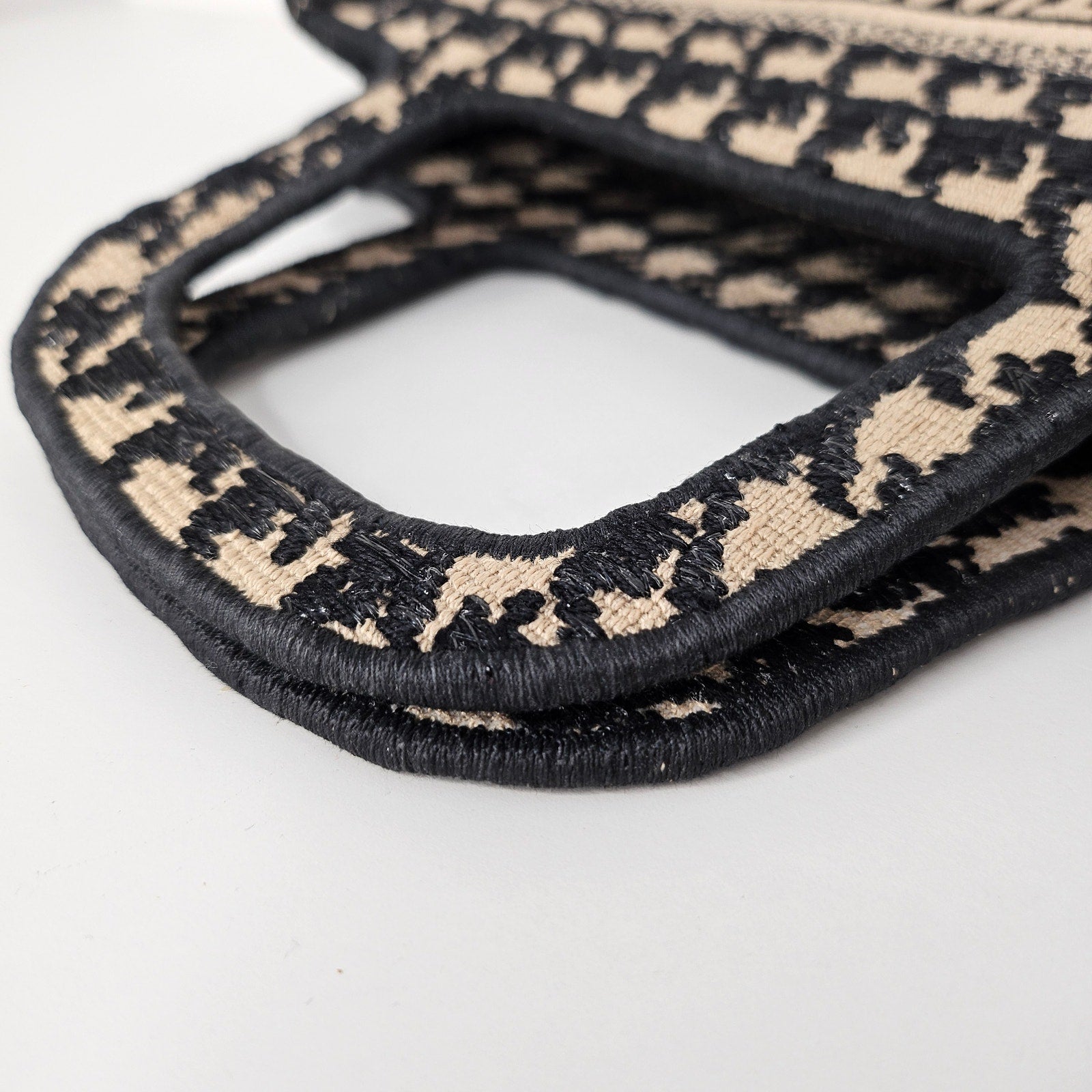 Christian Dior Mini Houndstooth Book Tote