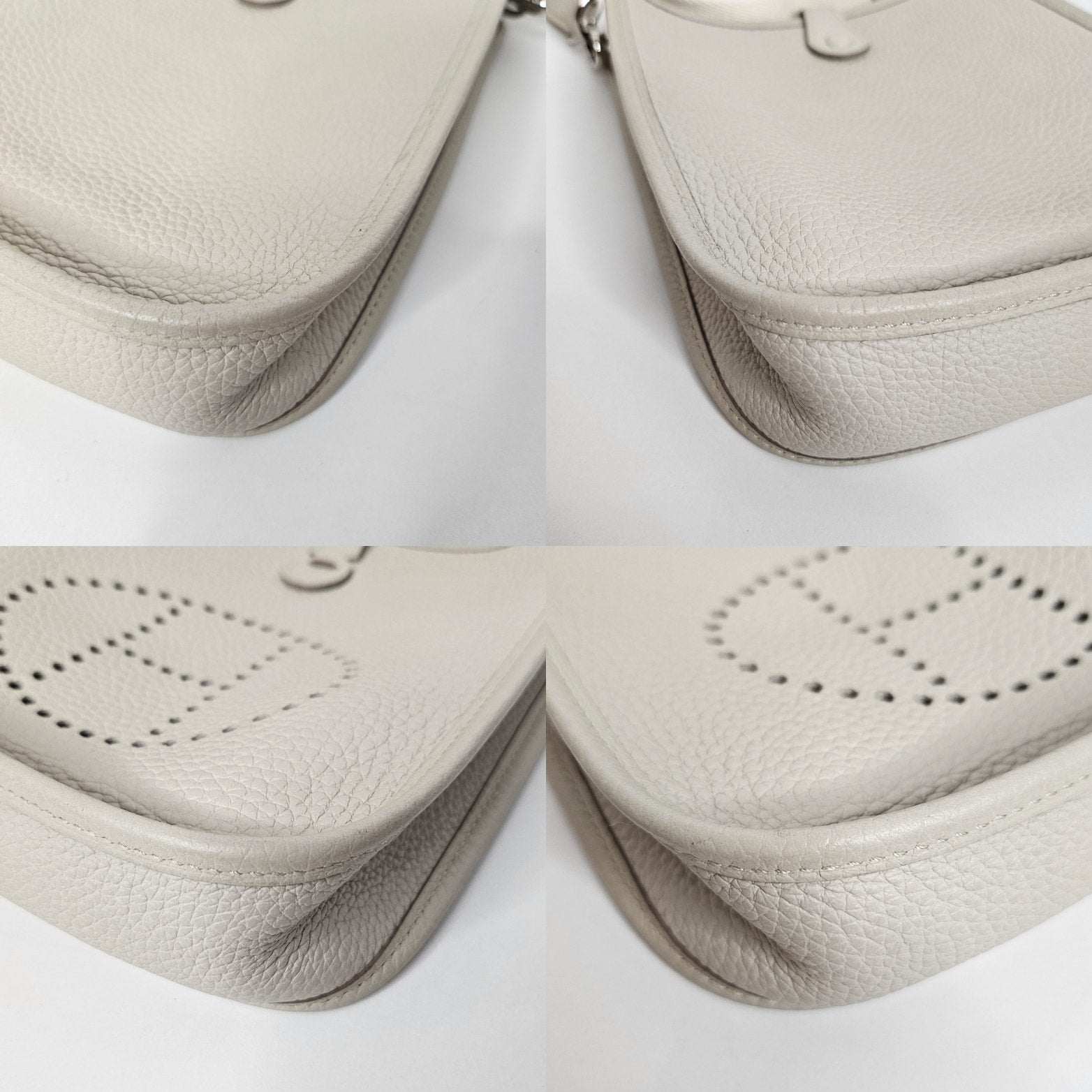 Hermes Evelyne Tpm Clemence Leather Crossbody Bag Beton