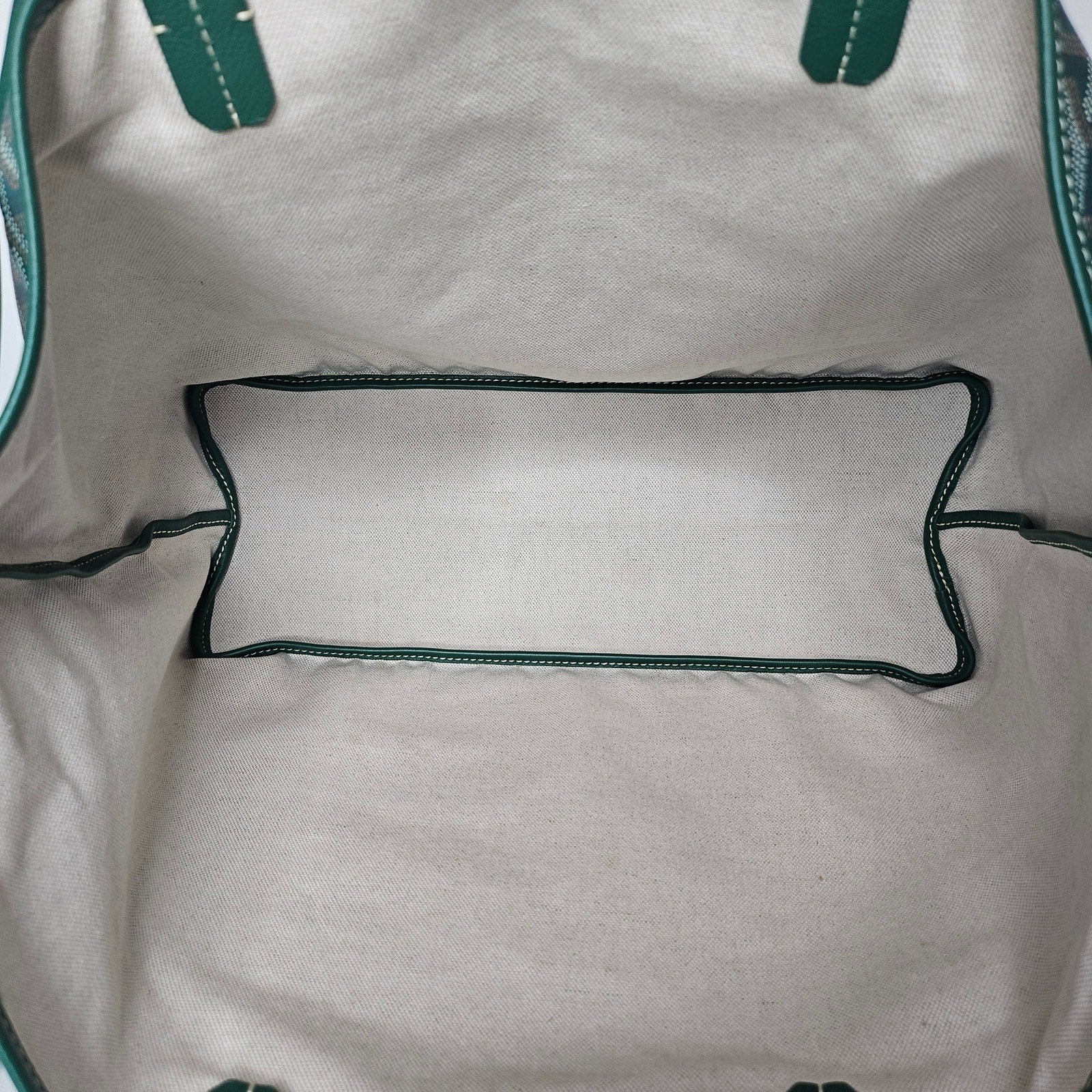 Goyard Goyardine Saint Louis PM Tote Green