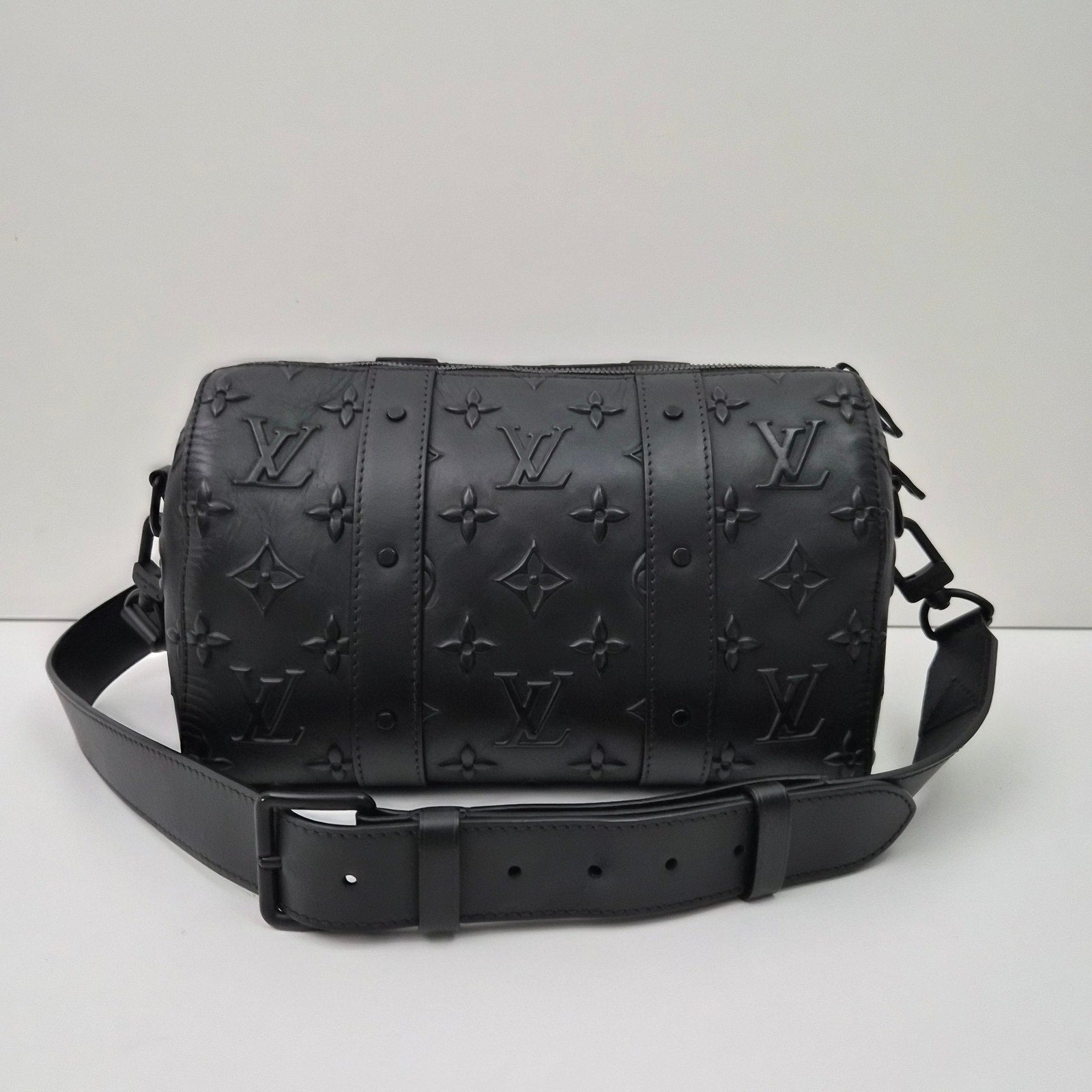 Louis Vuitton Monogram Seal City Keepall Black