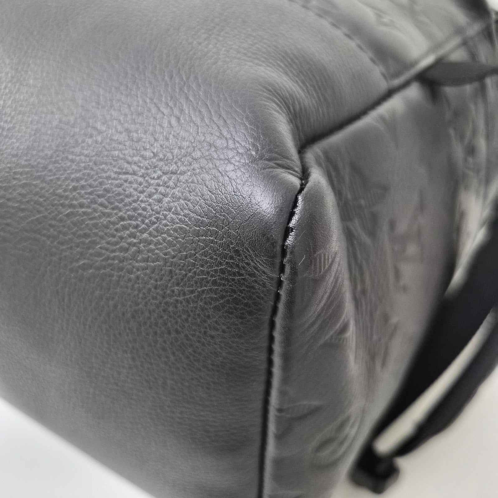 Louis Vuitton Calfskin Monogram Shadow Getaway Backpack Black