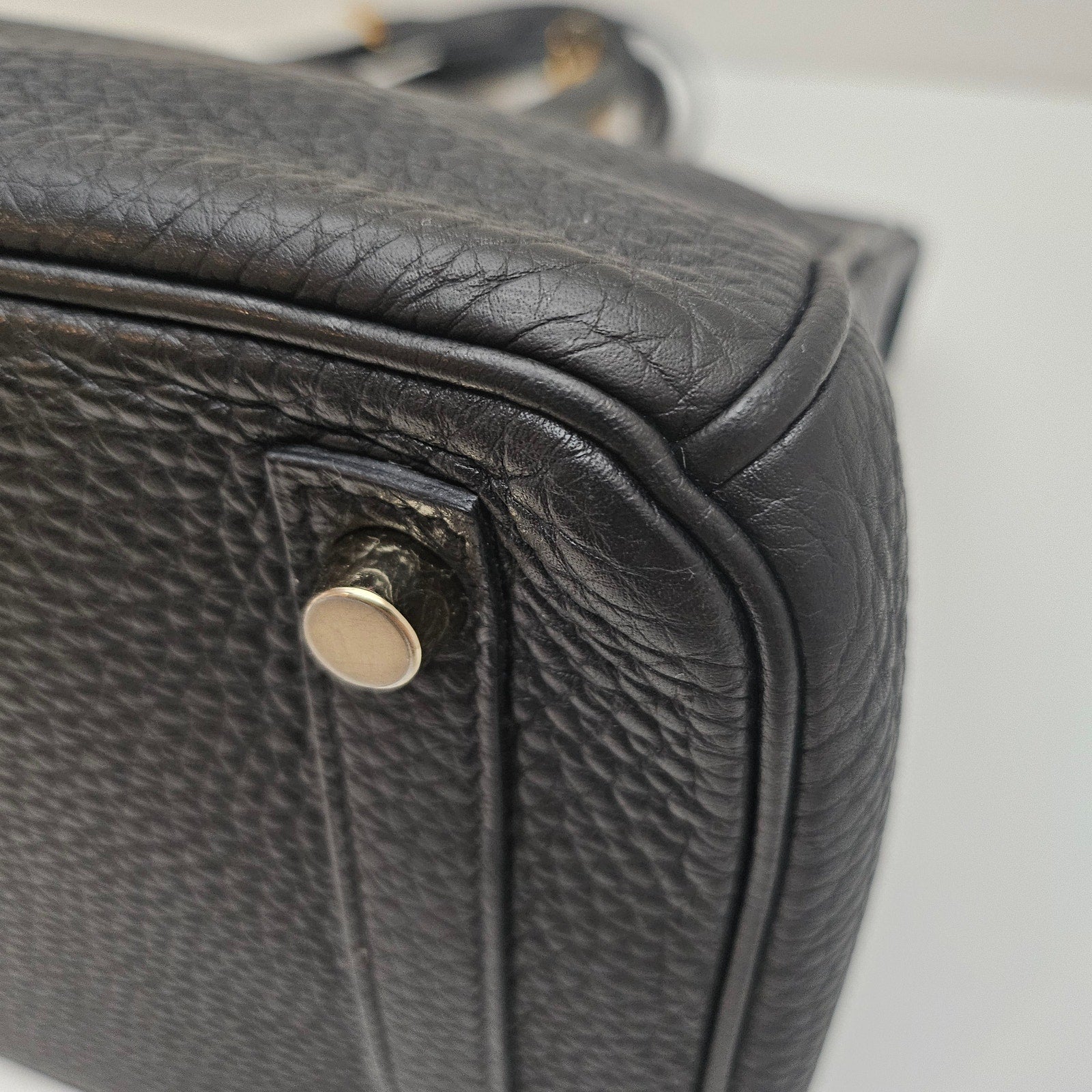 Hermes Birkin 30 Togo Leather Noir Black Gold Hardware