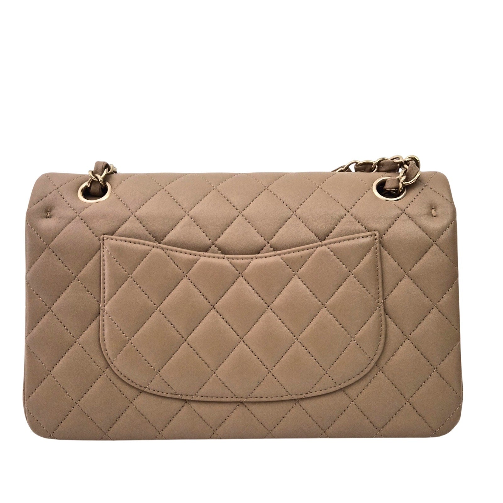 Chanel 22B Medium Classic Flap Lambskin Beige