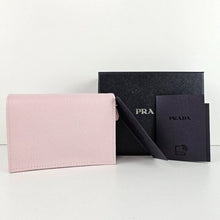 Load image into Gallery viewer, Prada Saffiano Leather Bi-Fold Wallet Light Pink Alabaster

