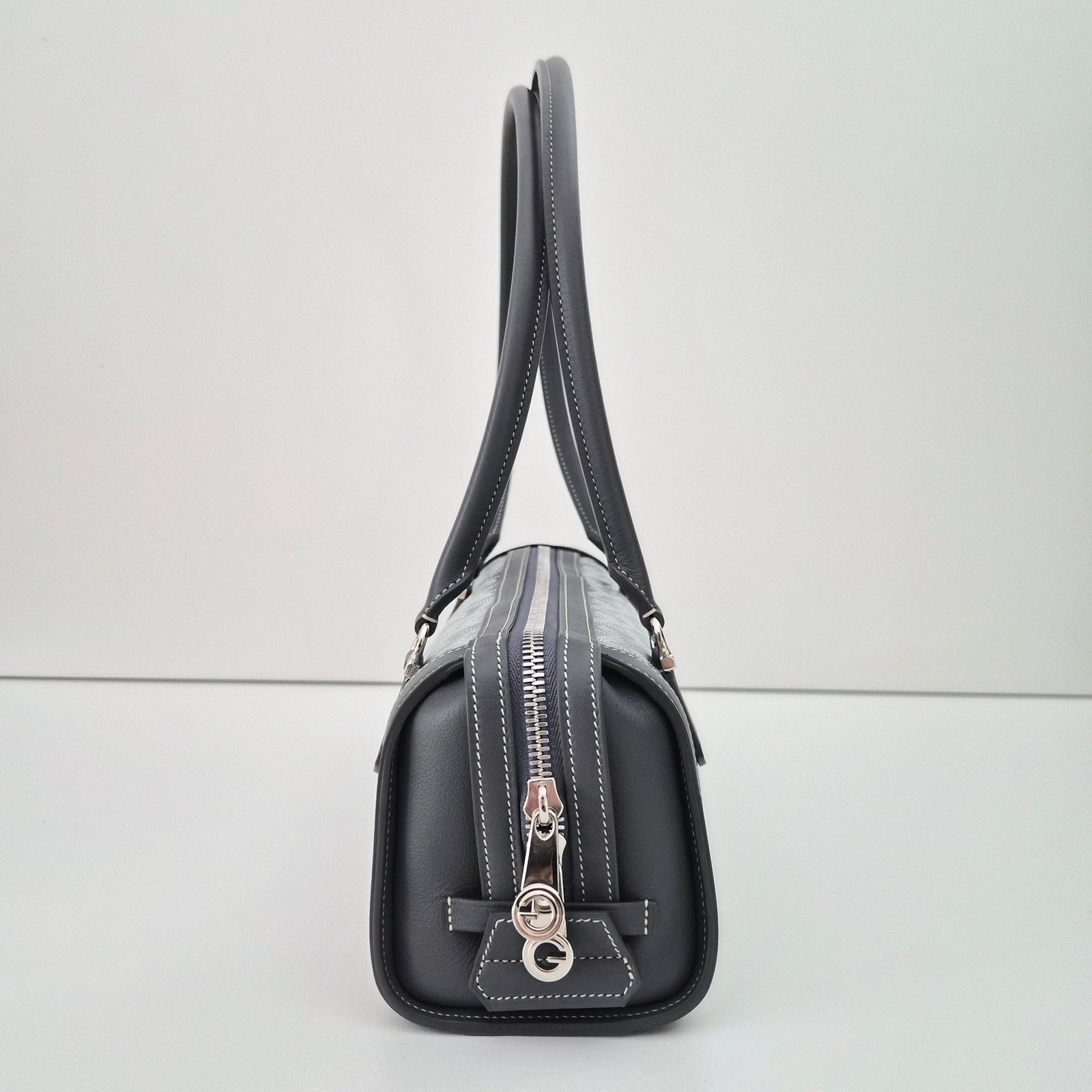 Goyard Goyardine Gray Bonbonniere Bag