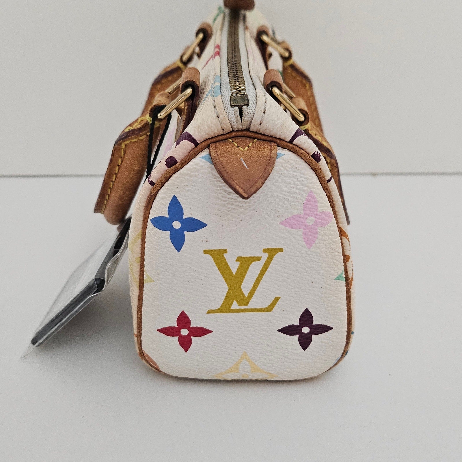 Louis Vuitton Takashi Murakami White Multicolor Mini Speedy