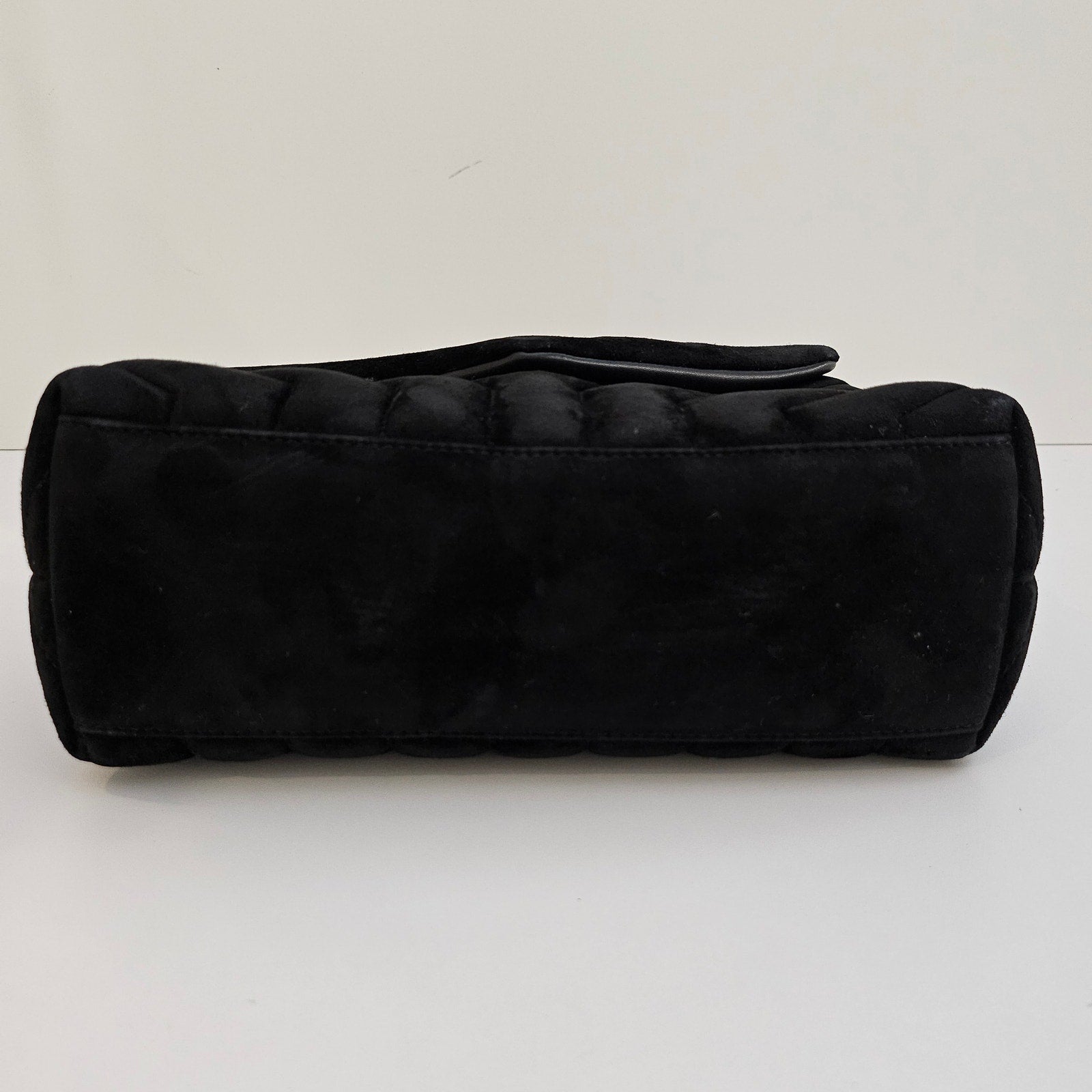 Saint Laurent Small Suede Loulou Shoulder Bag Black