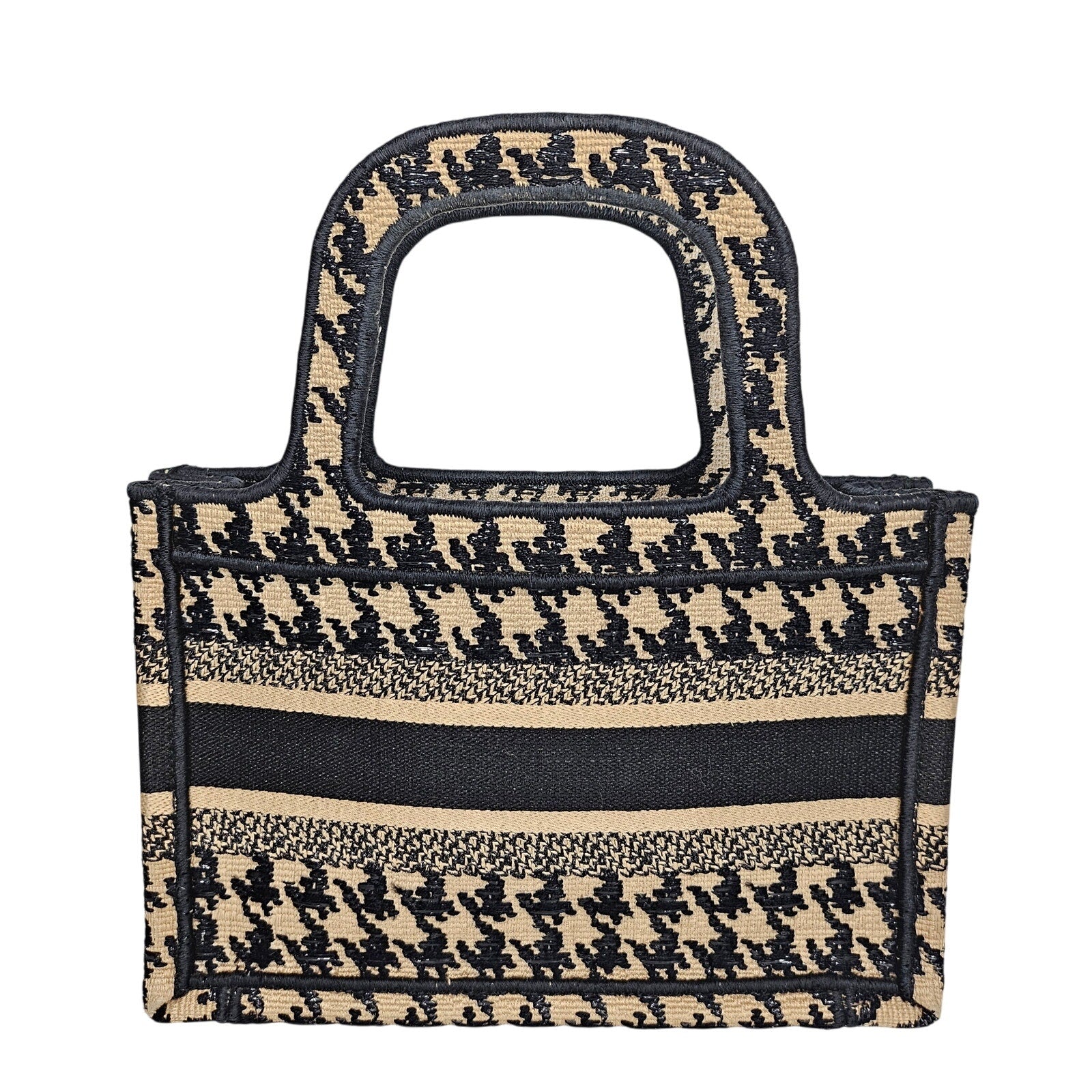 Christian Dior Mini Houndstooth Book Tote