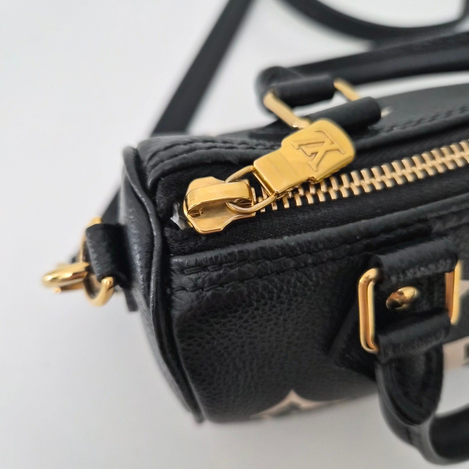 Louis Vuitton Empreinte Monogram Giant Nano Speedy Black White