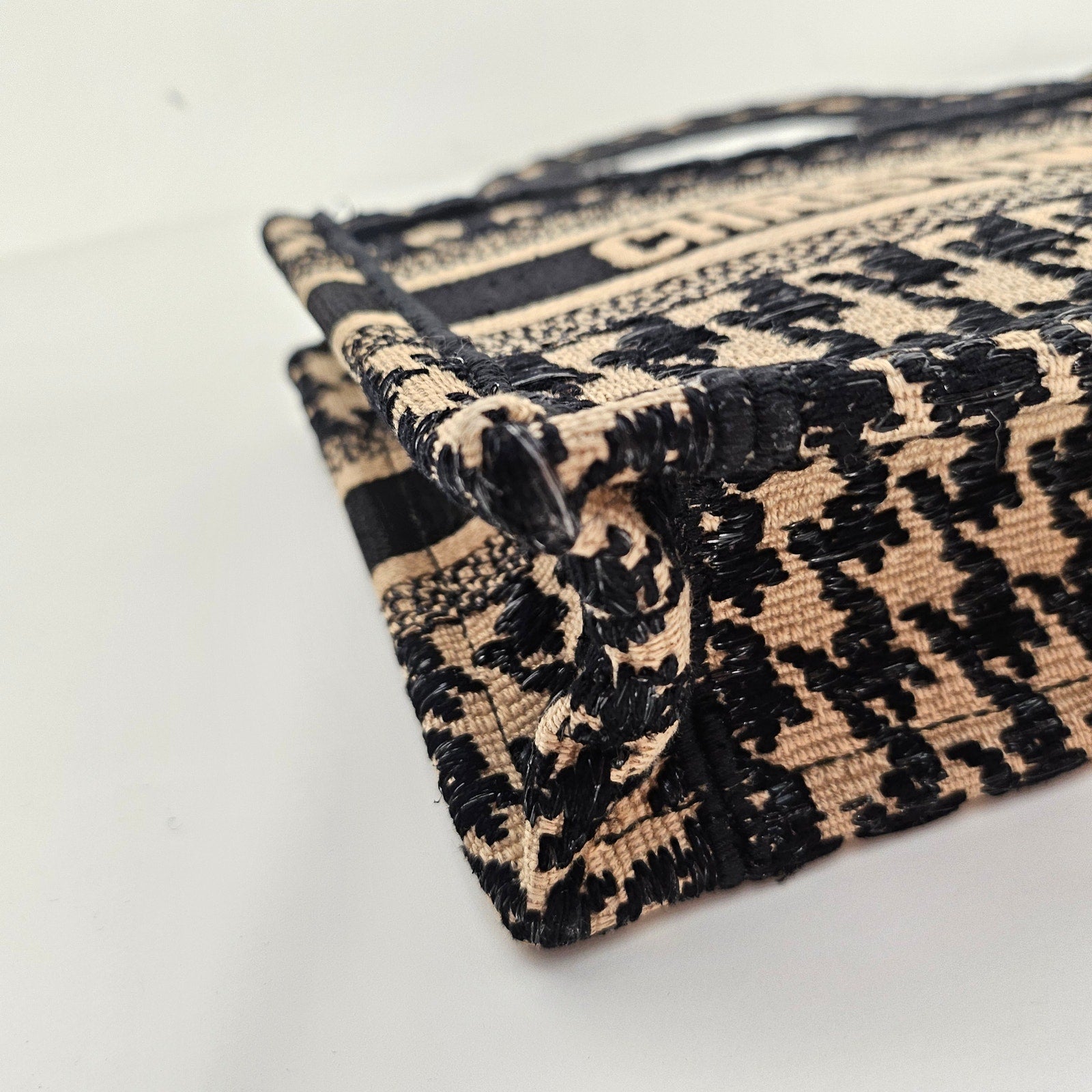 Christian Dior Mini Houndstooth Book Tote