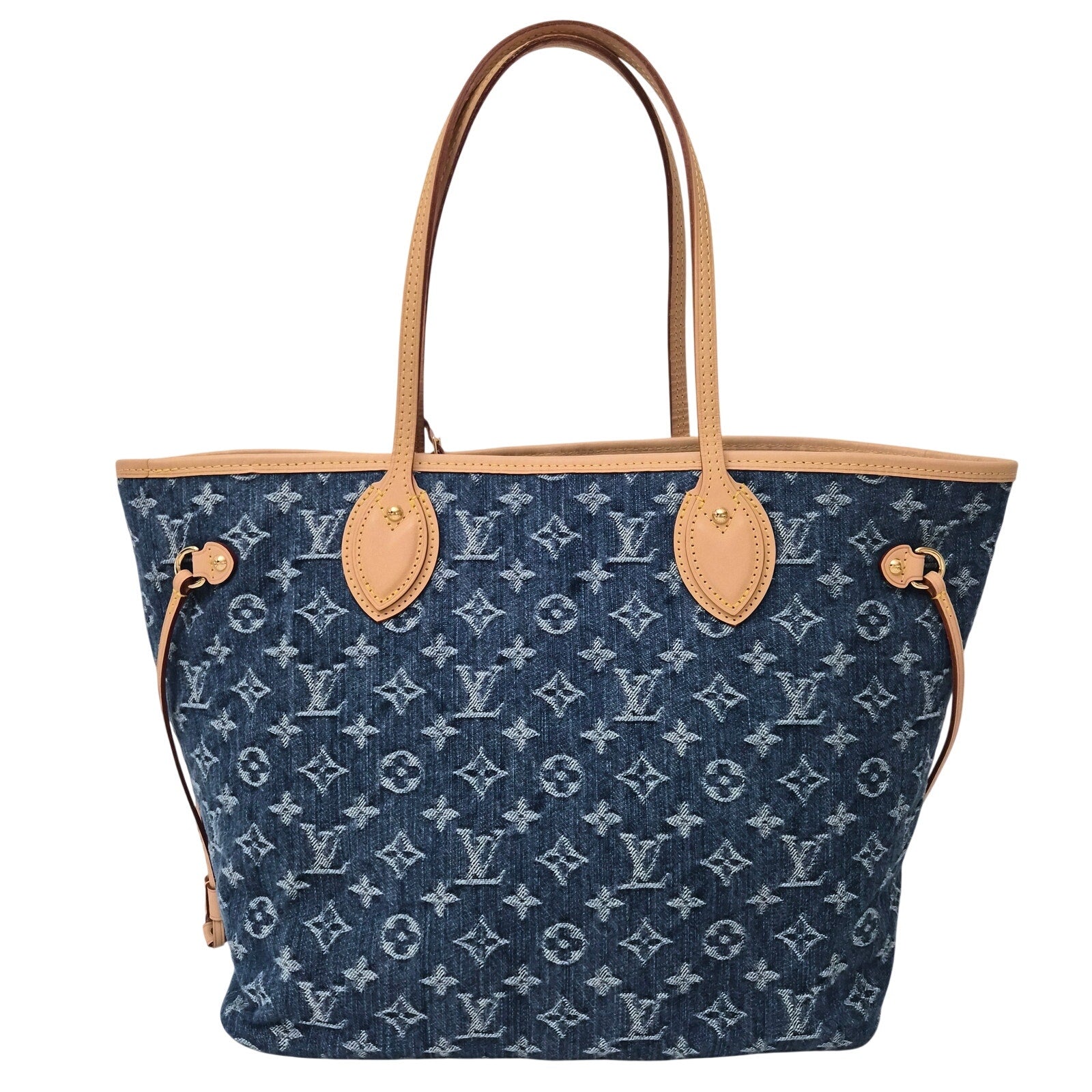 Louis Vuitton Monogram Denim Neo Neverfull MM Blue