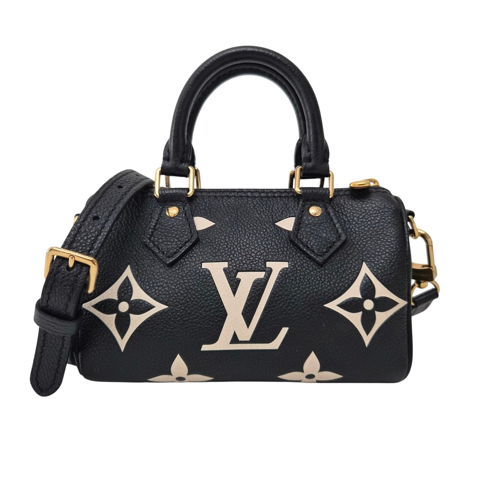 Louis Vuitton Empreinte Monogram Giant Nano Speedy Black White