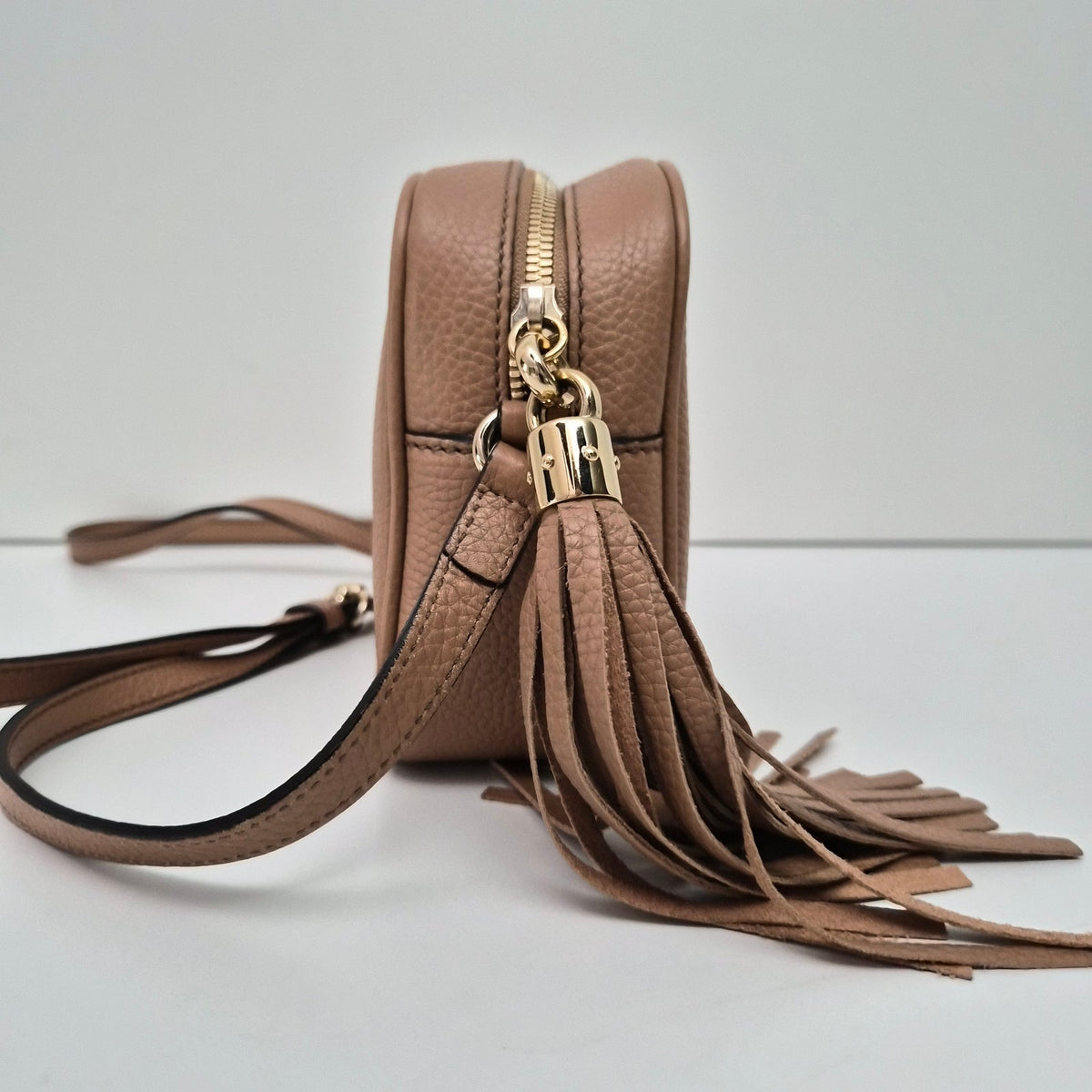 Gucci GG Tan Disco Crossbody Bag