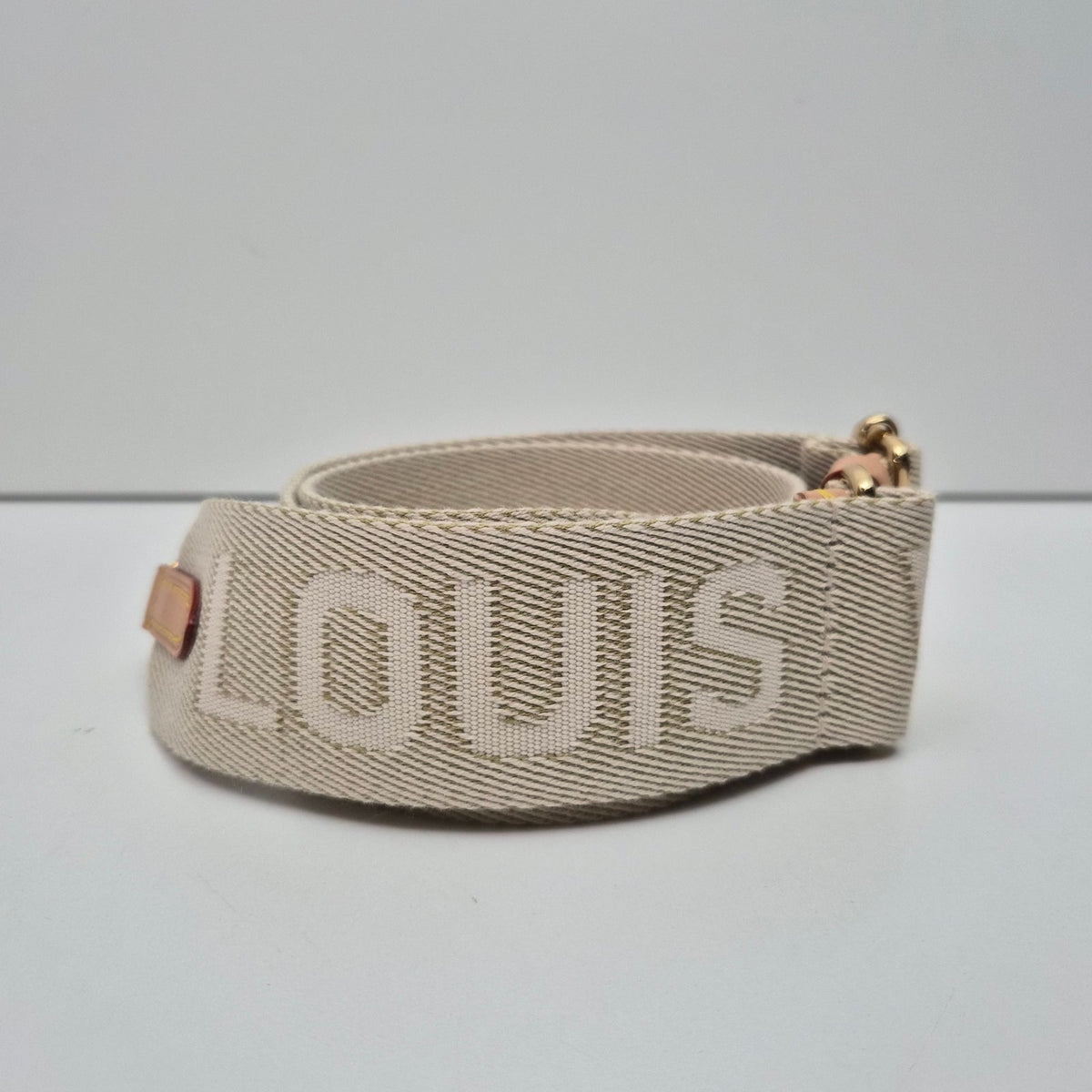 Louis Vuitton Jacquard High Rise Shoulder Strap Beige