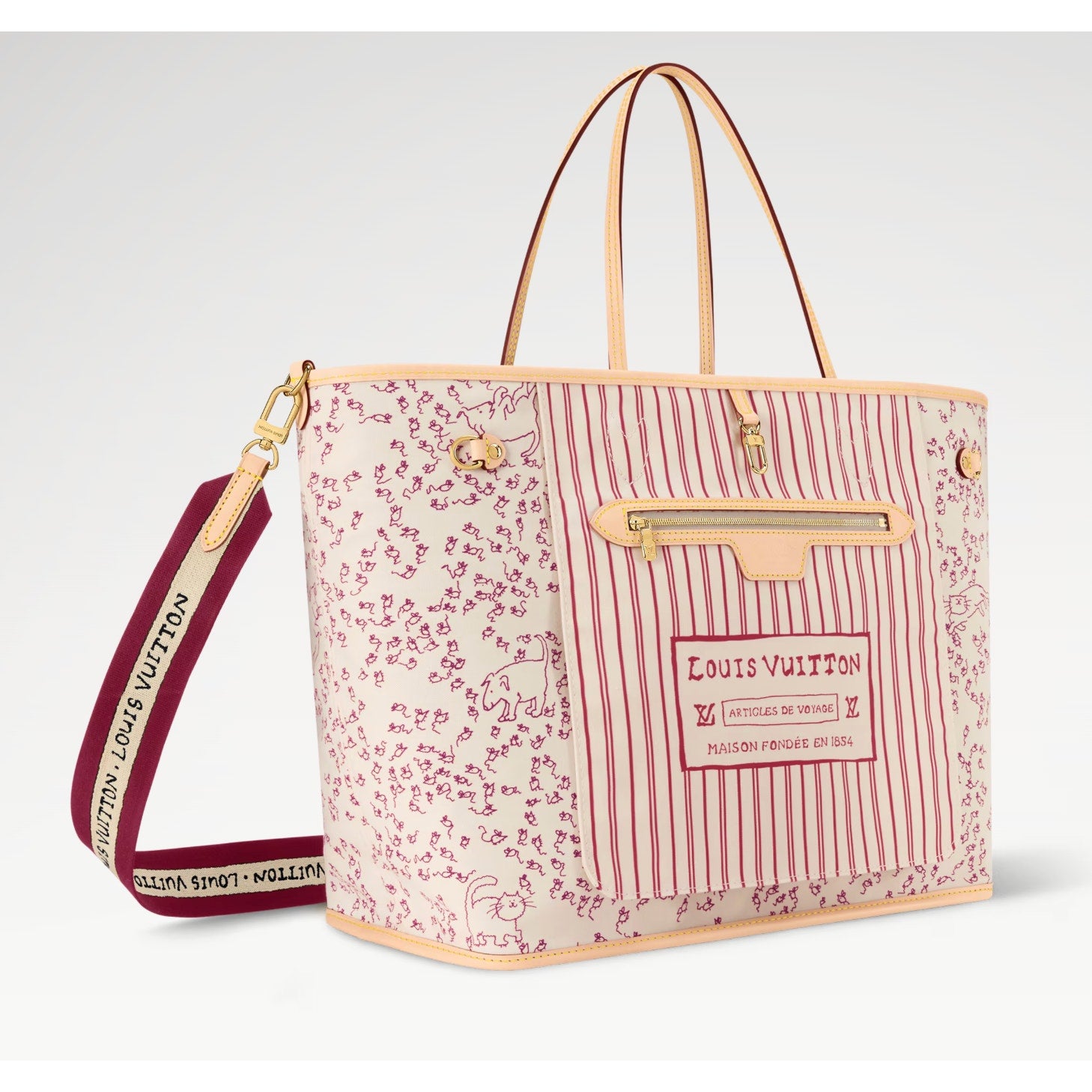 Louis Vuitton Travels With Grace Coddington Neverfull Inside Out GM