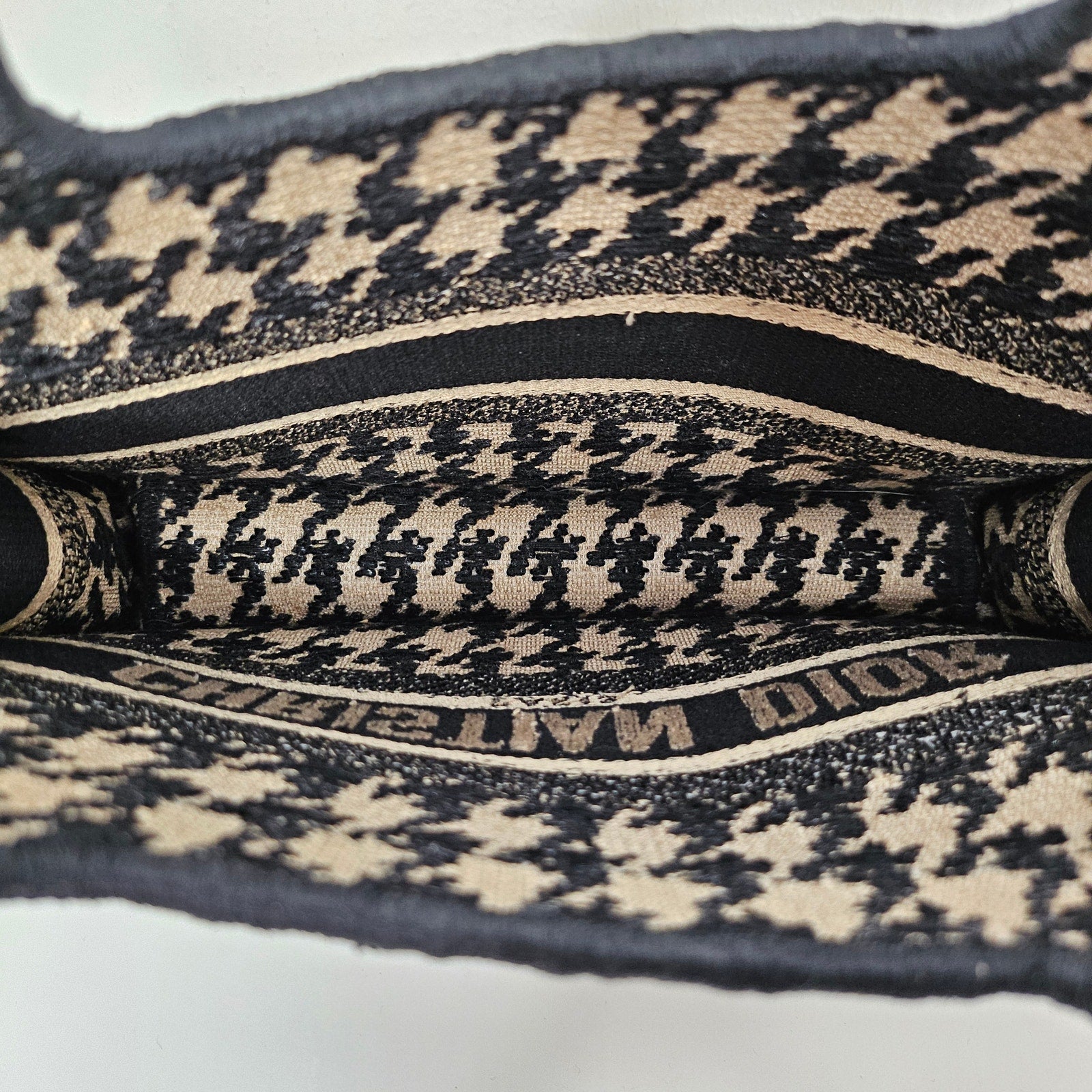 Christian Dior Mini Houndstooth Book Tote