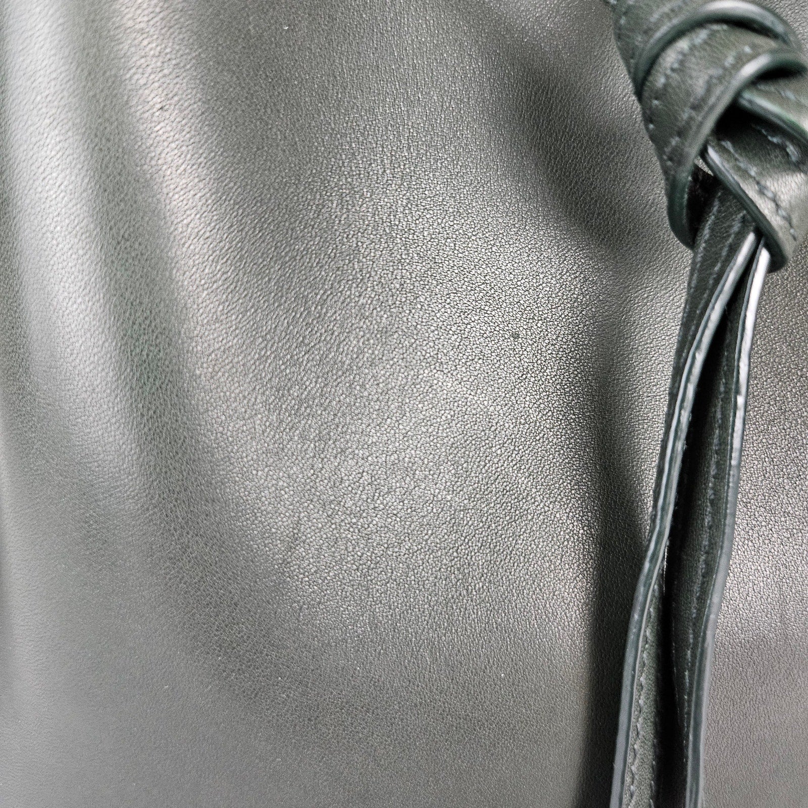 Saint Laurent Calfskin Paris VII Medium Hobo Dark Green