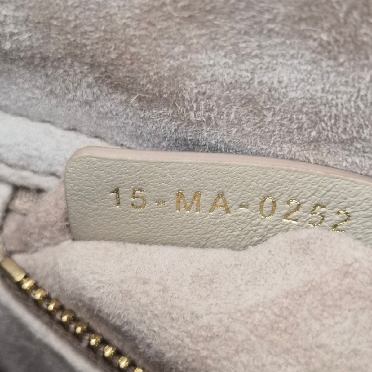 Christian Dior Lambskin Cannage Mini Lady Dior Beige