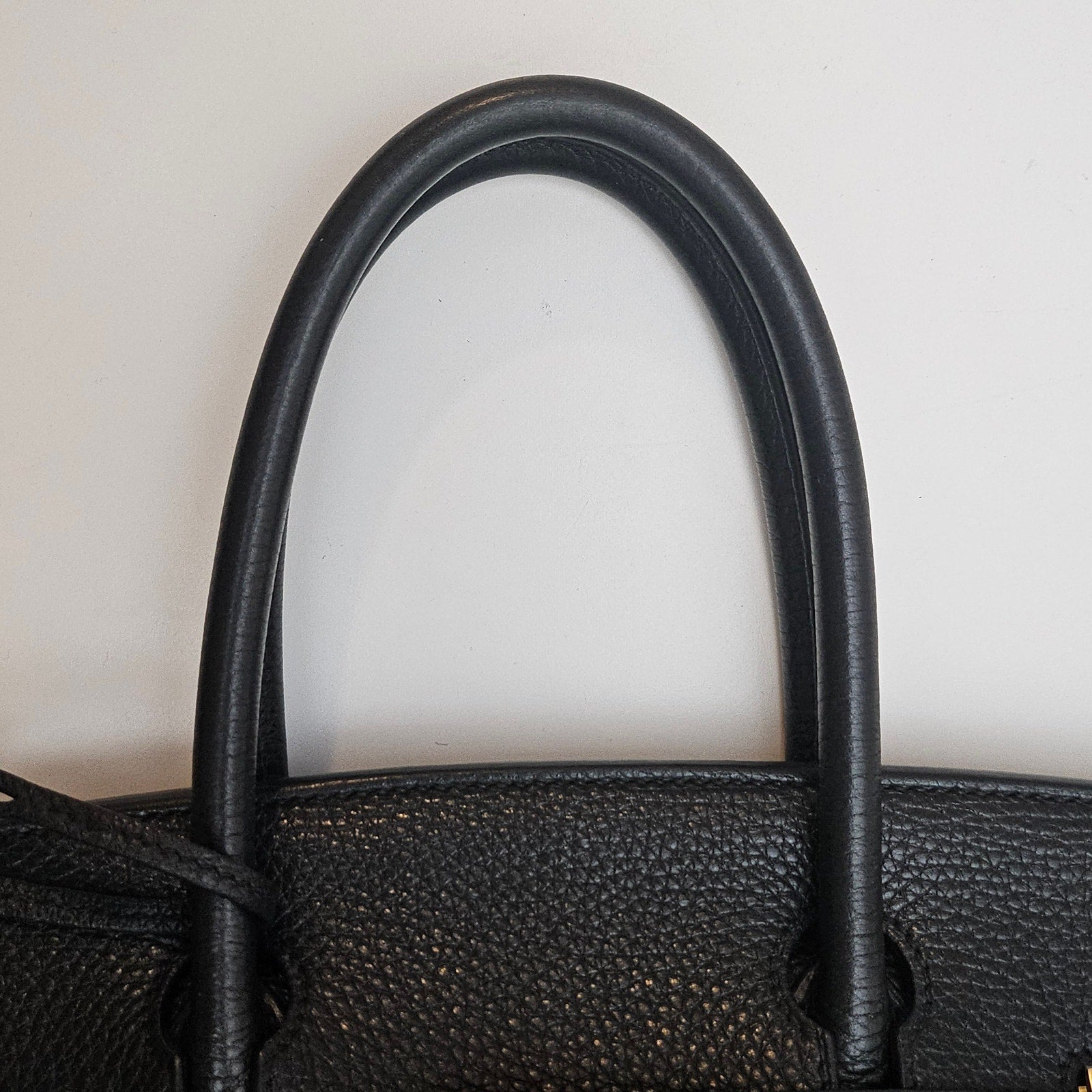 Hermes Birkin 30 Togo Leather Noir Black Gold Hardware
