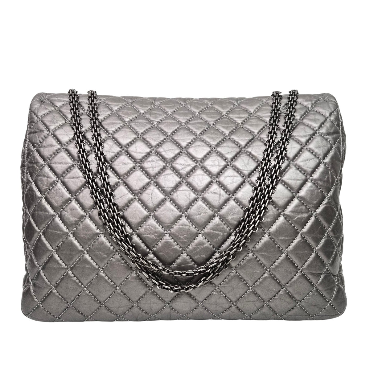 Chanel Reissue Silver XL Quilted Flap bag