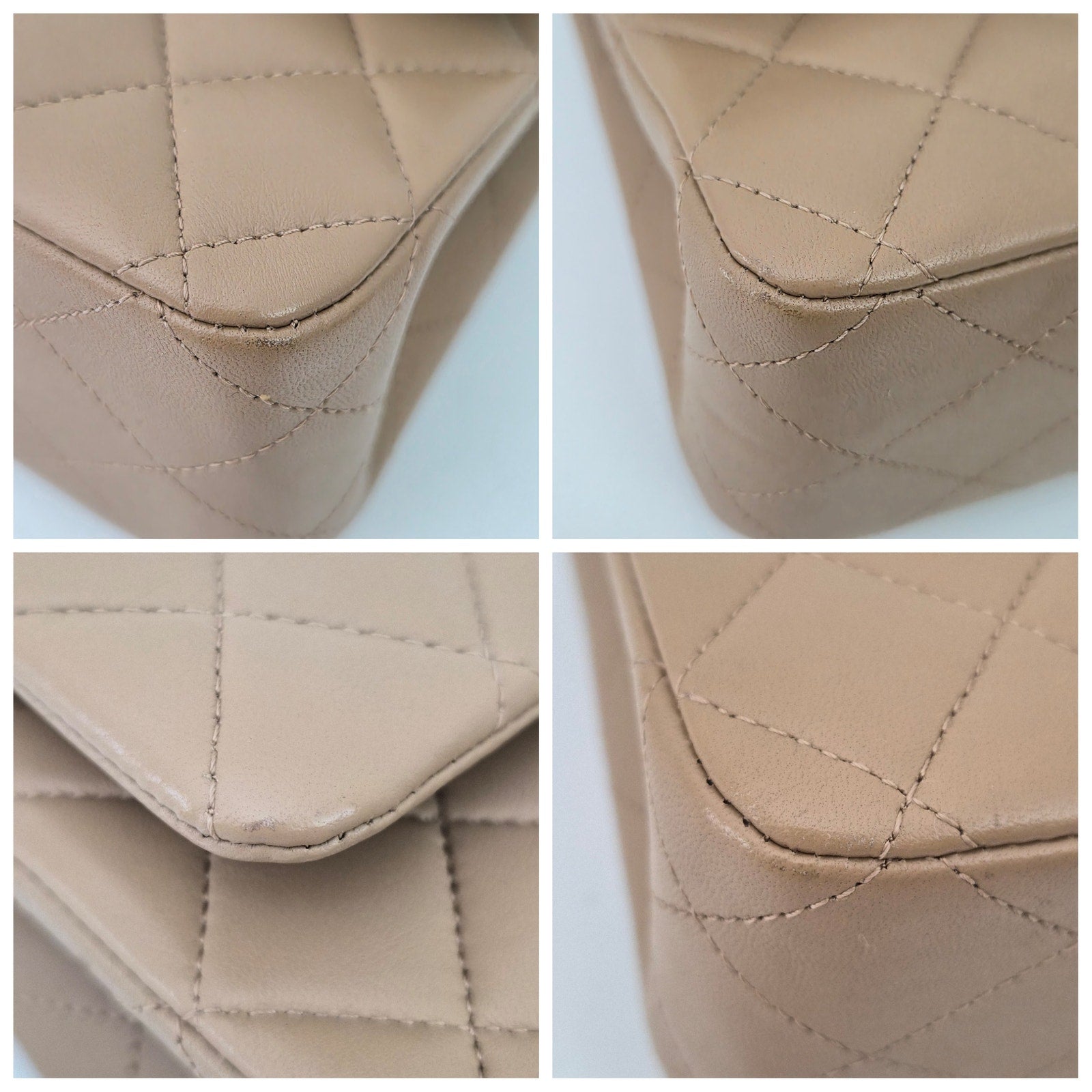 Chanel 22B Medium Classic Flap Lambskin Beige