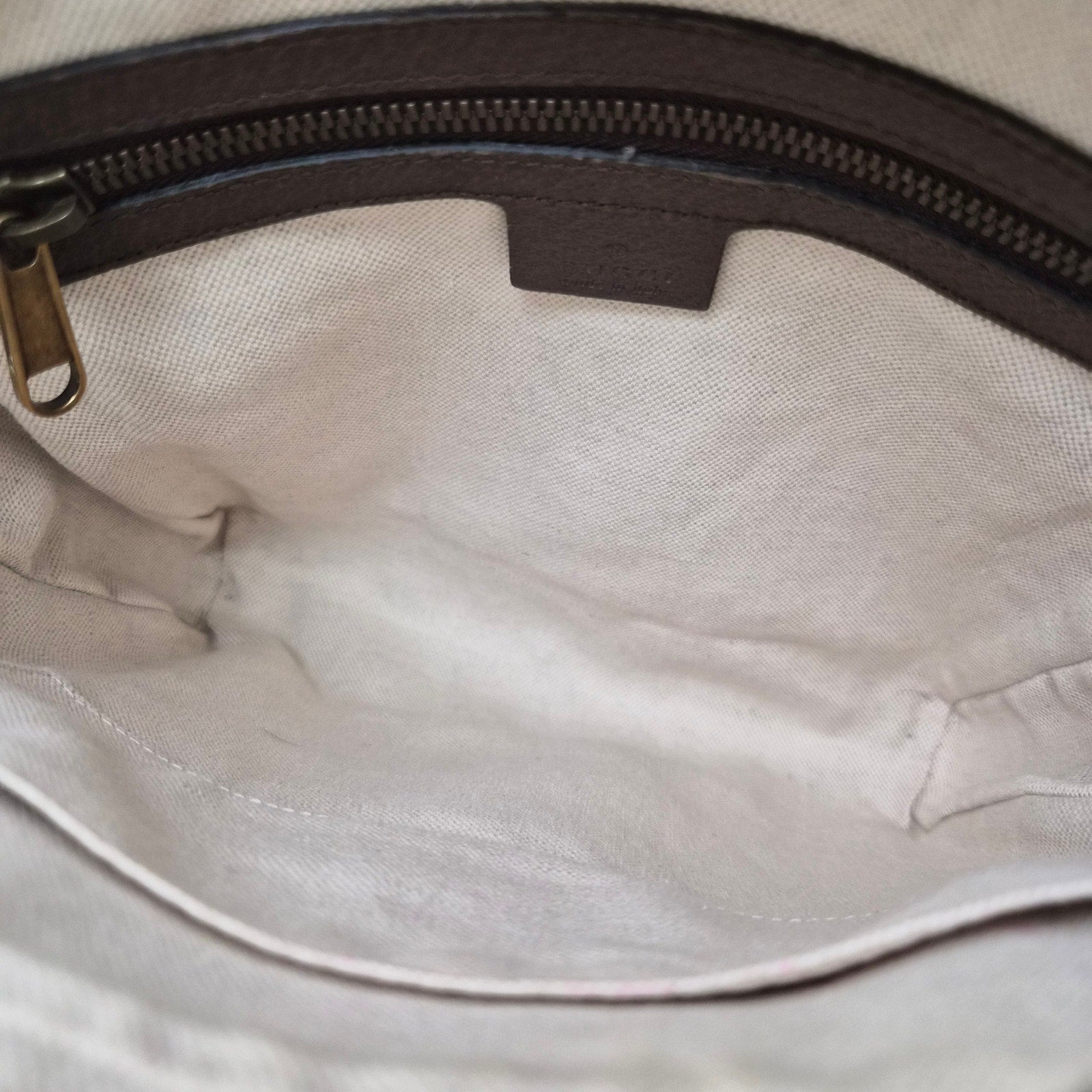 Gucci GG Supreme Monogram Web Small Ophidia Messenger Bag Brown
