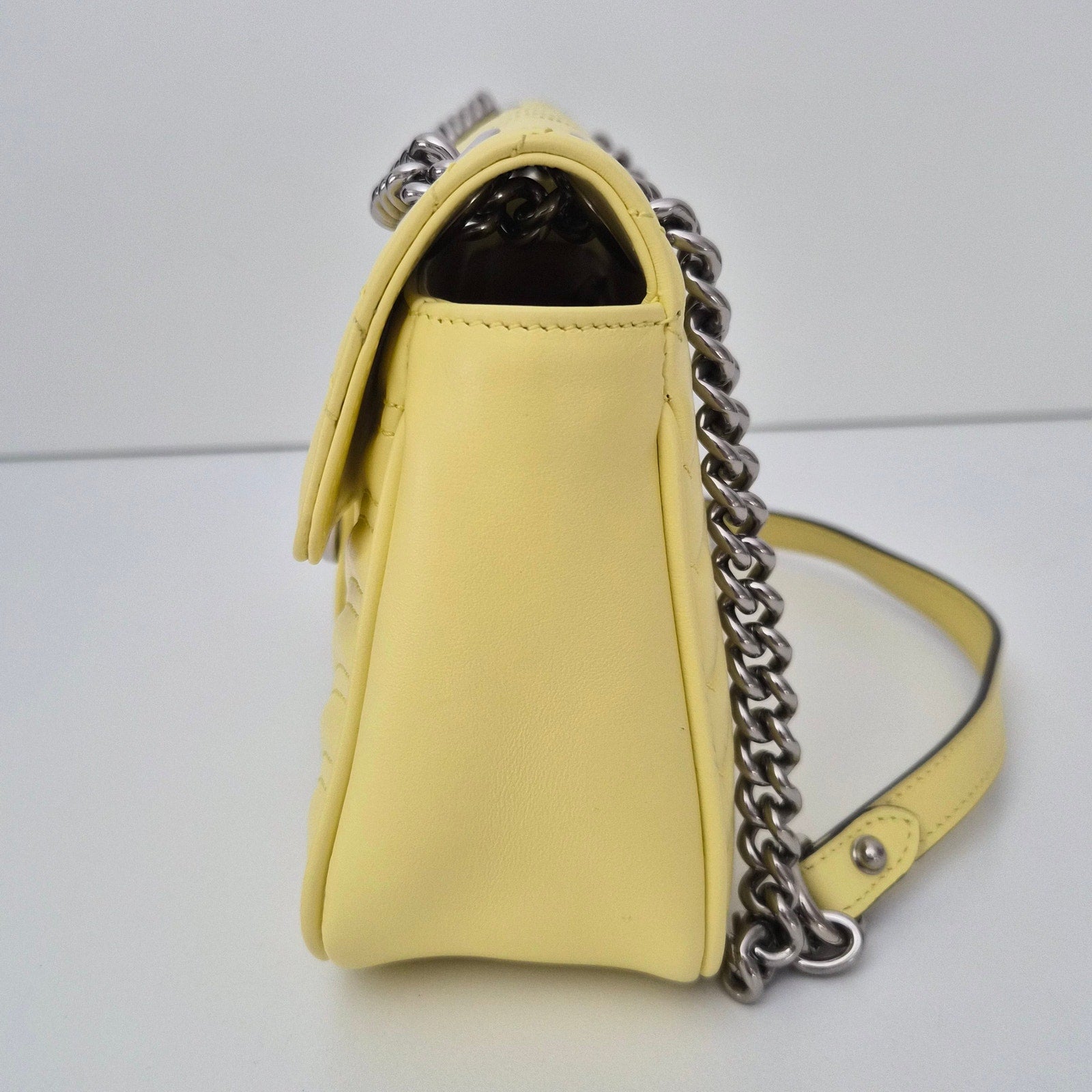 Gucci Marmont Small Leather Shoulder Bag Yellow