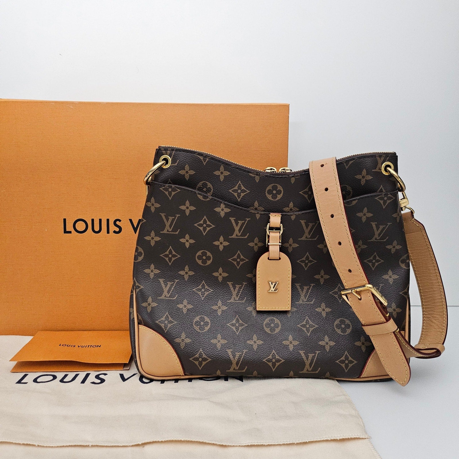 Louis Vuitton Monogram Odeon MM Natural