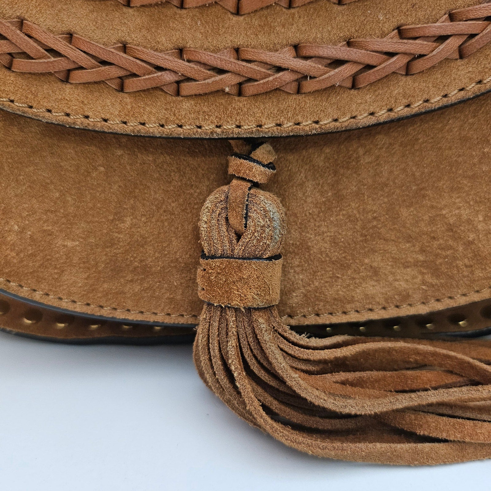 Chloe Small Suede Hudson Crossbody Bag Brown