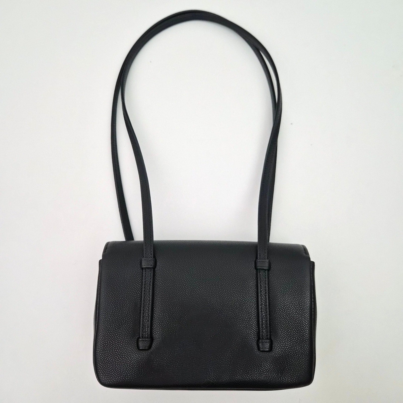Chanel Shiny Caviar Mini Preppy Coco Shoulder Bag Black